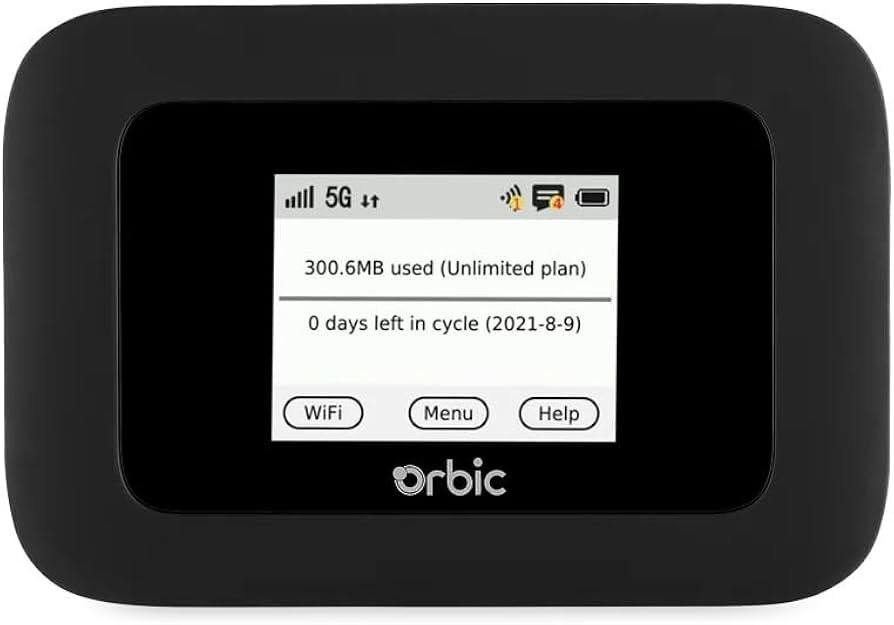 Orbic Speed 5G R500L (Verizon Unlocked) 5G Mobile Hotspot - Unit Only - 002