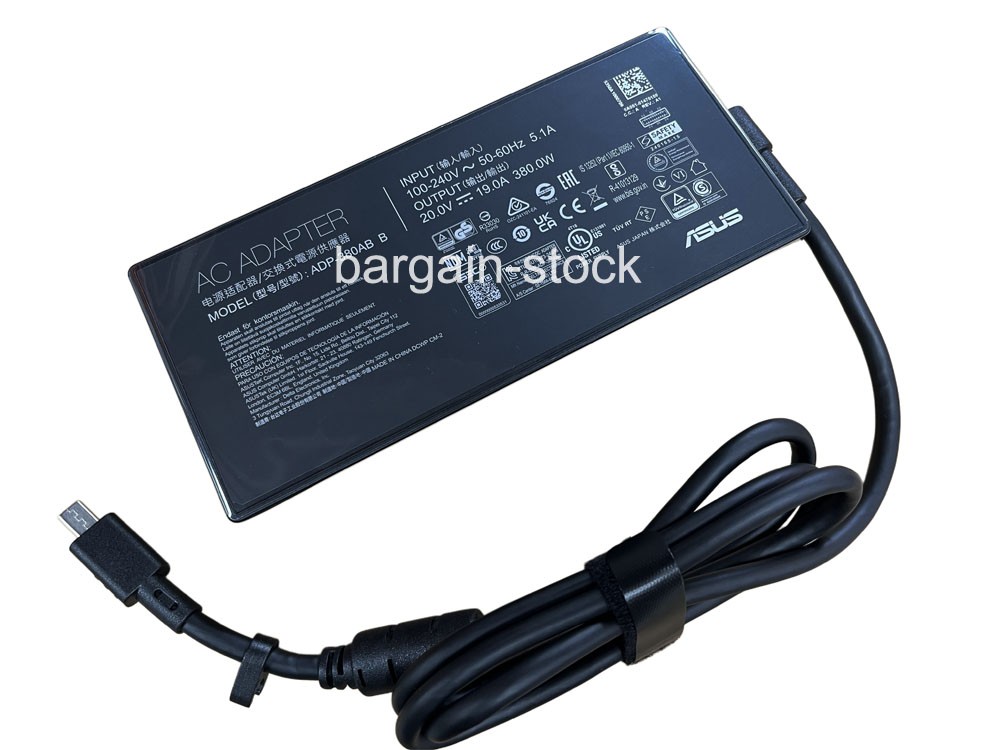 Genuine 20V 19A 380W AC Adapter Charger For ASUS ROG Strix SCAR 18 G835LX-XS98