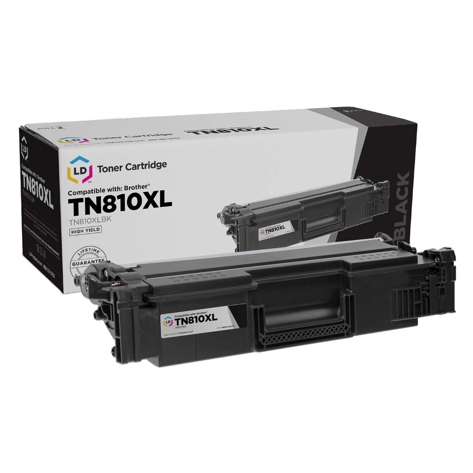 LD Products Compatible Toner Cartridge for Brother TN810XLBK High Yield Black