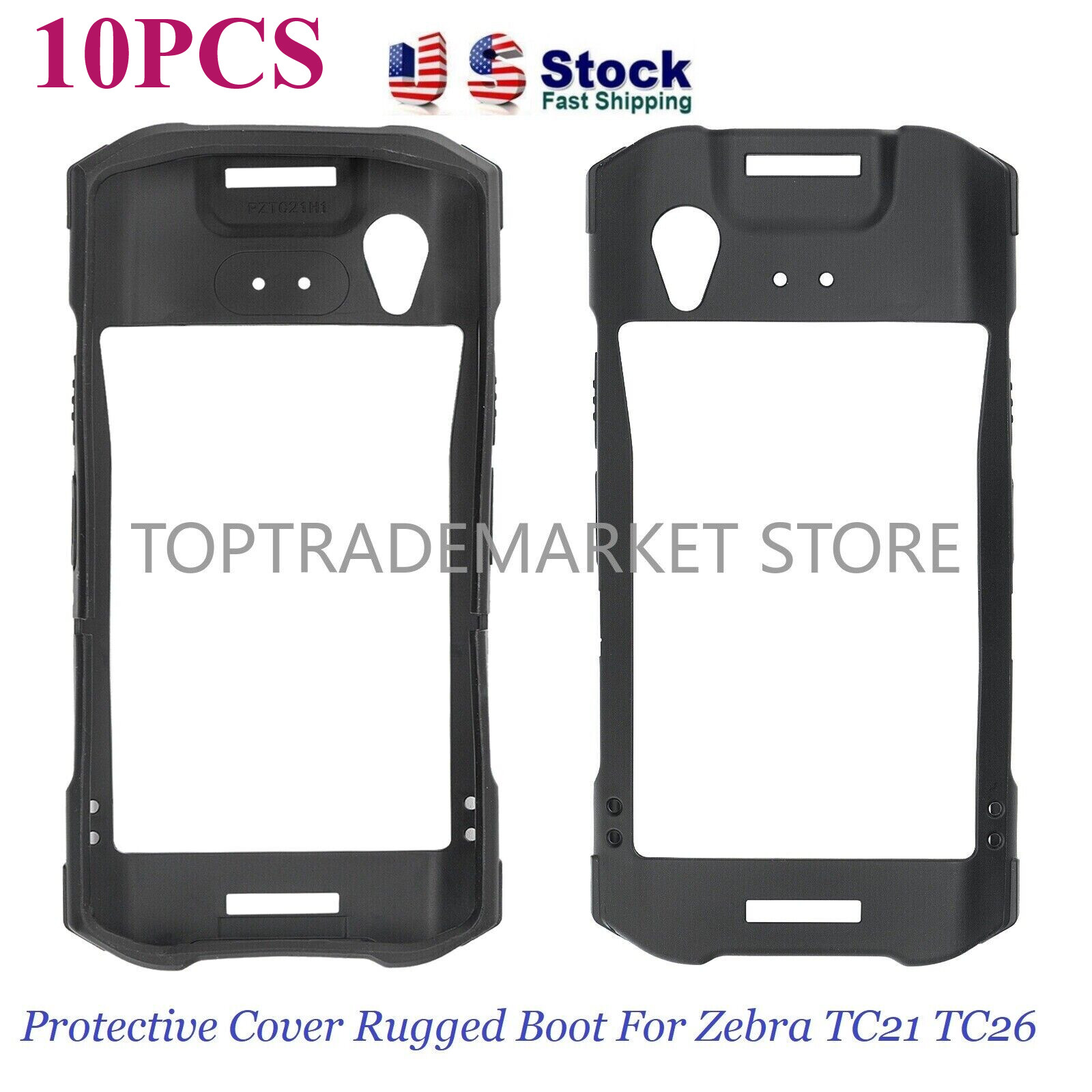 US 10PCS Protective Cover Case Rugged Boot For Zebra TC21 TC26 Mobile Computer
