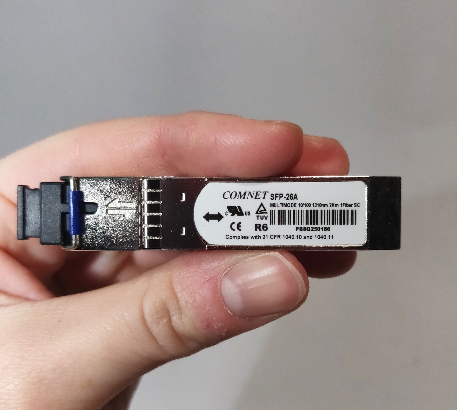 COMNET Sfp-26A mm10/100mbps 1310nm 2km 1 Fiber Small Plug Module Optic D