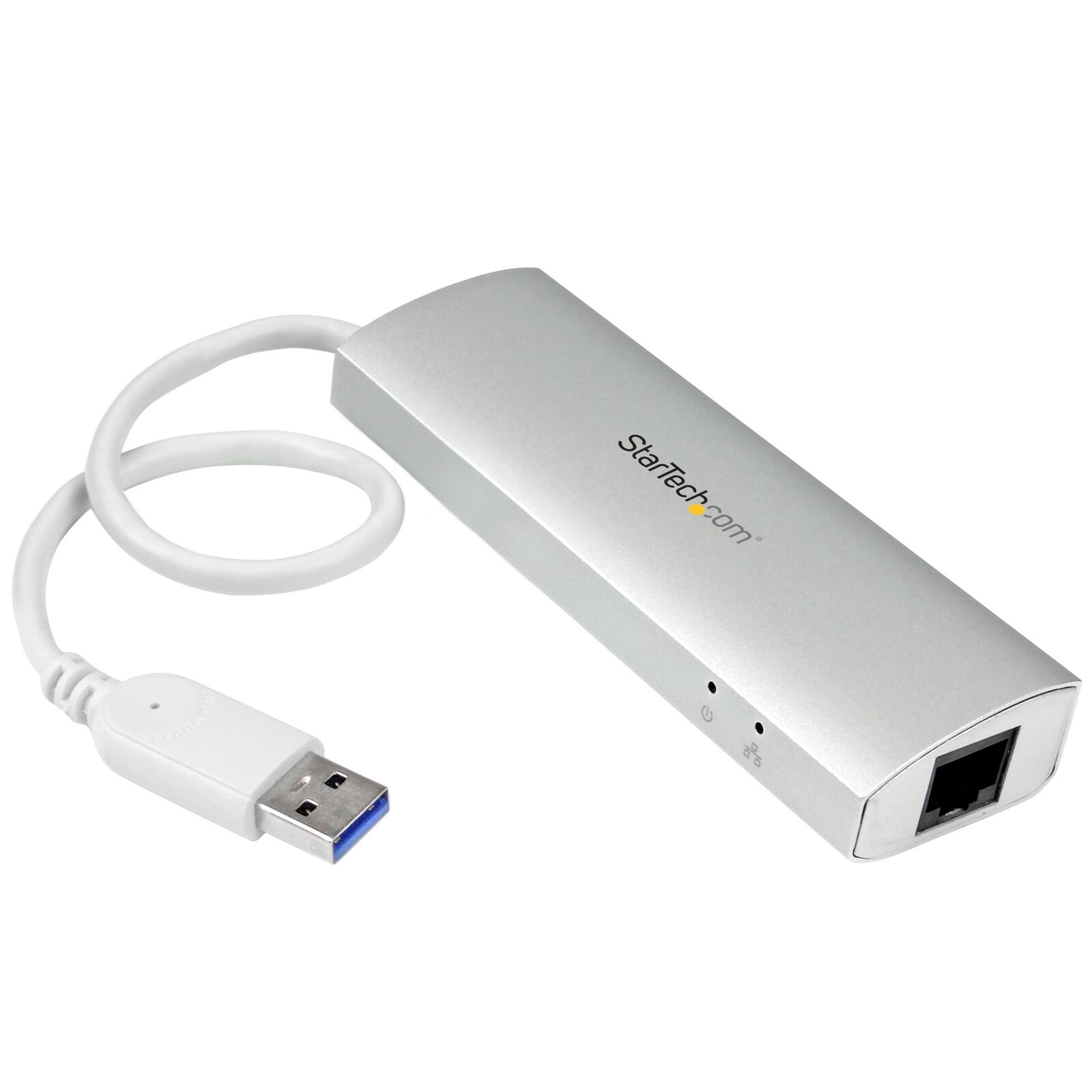 Startech.com 3 Port Portable Usb 3.0 Hub Plus Gigabit Ethernet - Aluminum Usb
