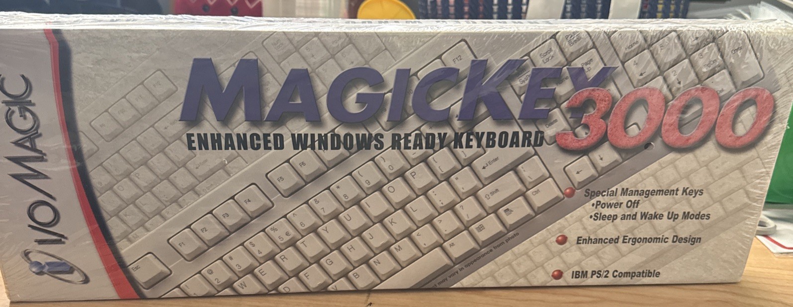 I/O Magic MagicKey 3000 Enhanced Windows Ready Keyboard New In Package Sealed