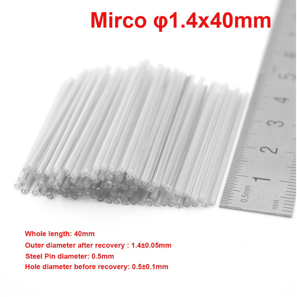 Premium Mirco OD1.4mm 40mm Fiber optic Fusion Splice Protection Sleeve 1000 PCS