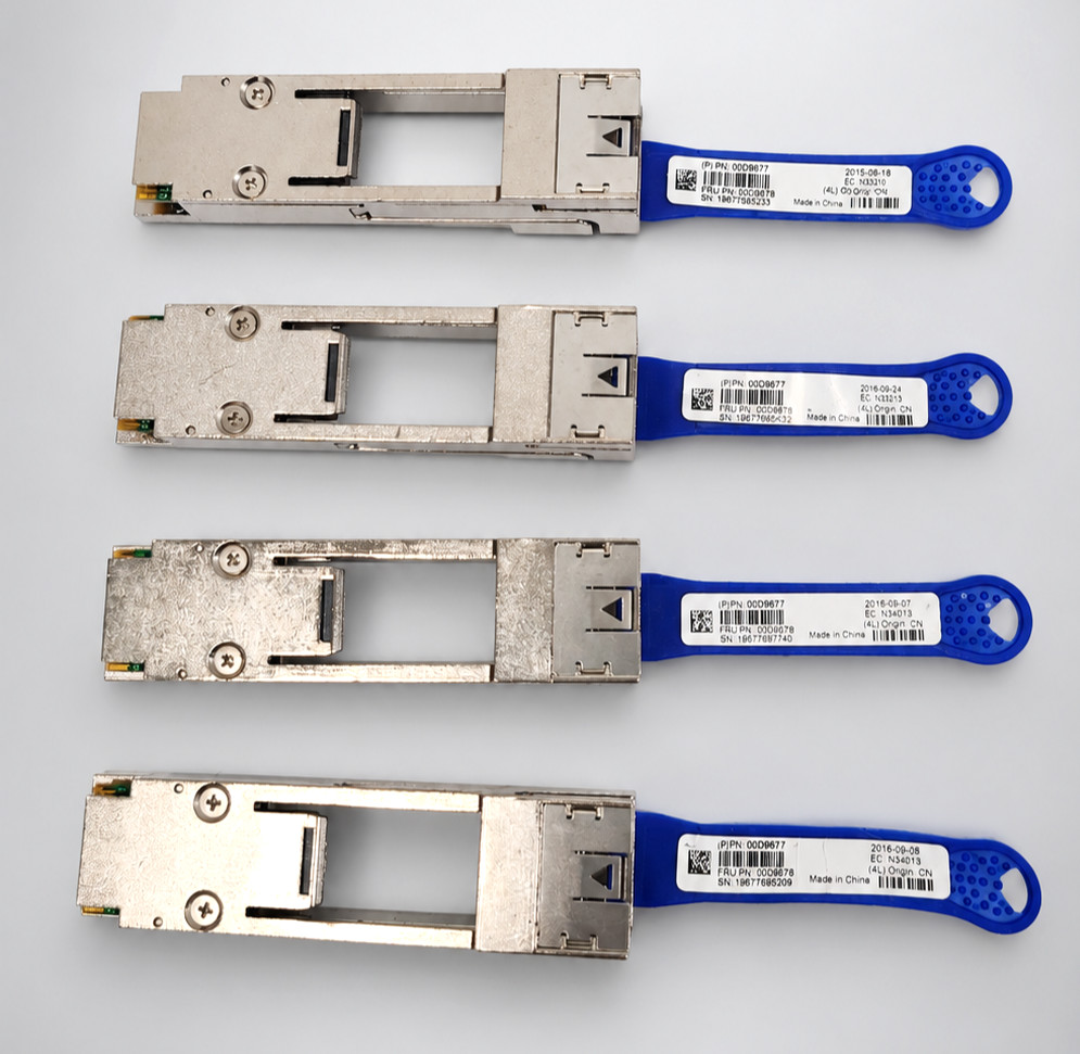 Lot of 4 IBM Mellanox 00D9677 QSA QSFP+ to SFP+ 40G to 10G Adapter 00D9678