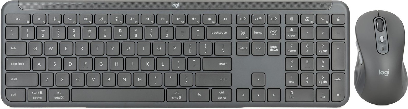 Logitech Signature Slim Combo MK955 Wireless Keyboard and Mouse (3-pack)