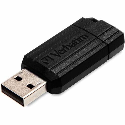 Verbatim 32GB Pinstripe USB Flash Drive - Black 49064