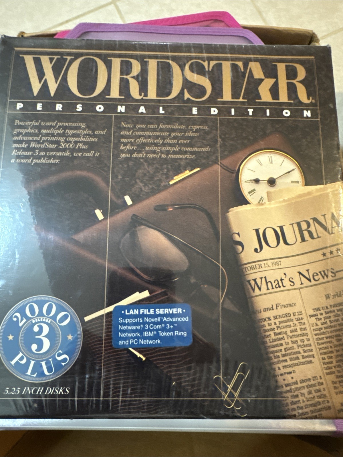 VTG WORDSTAR 2000 3 Plus SEALED LARGE RETAIL BOX PERSONAL EDITION PC SOFTWARE