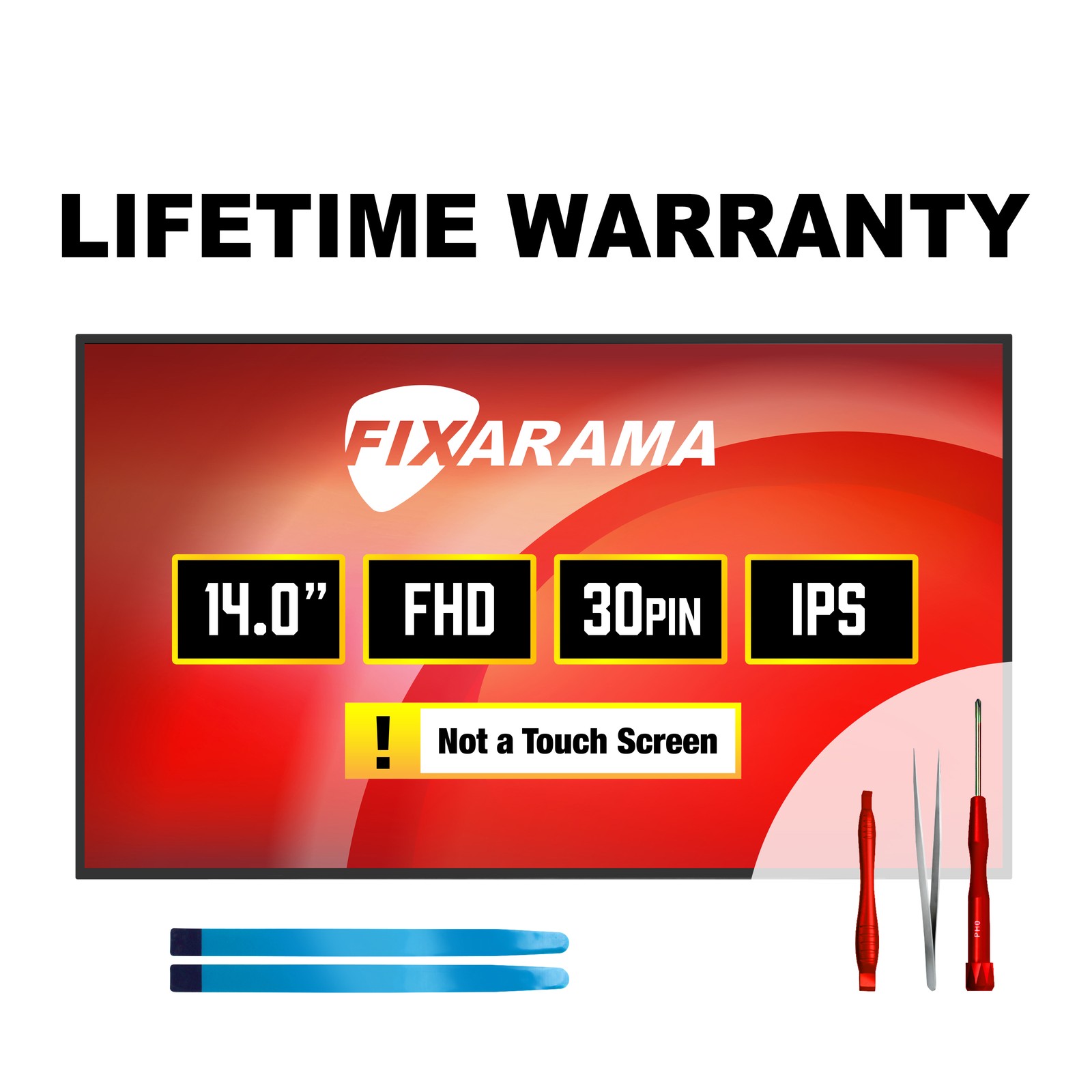 Sharp LQ140M1JW57 FHD 30 pin IPS Matte LCD Screen + Tools GRADE A+ FIXARAMA