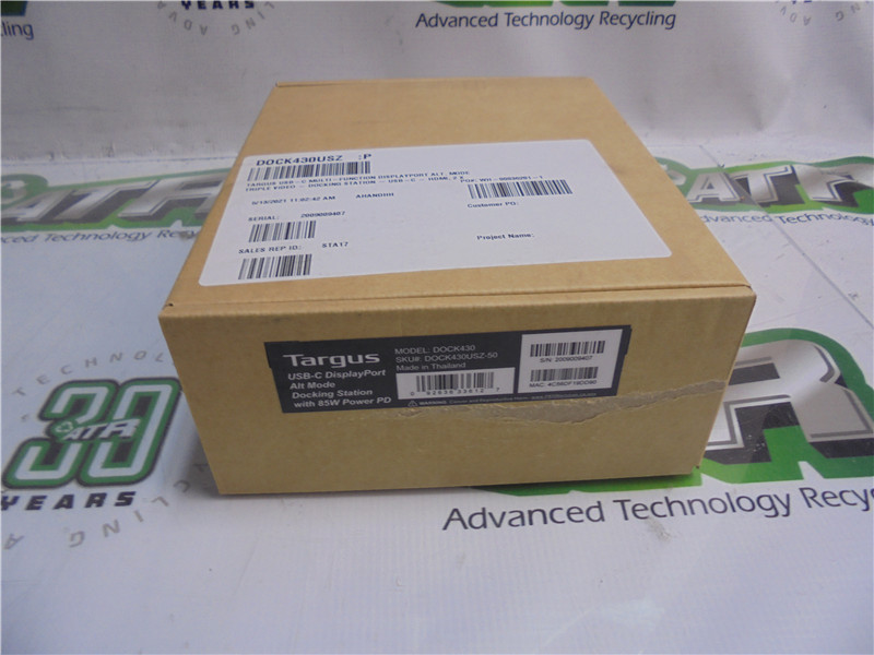 Targus DOCK430USZ-50 Type-C Docking Station USB-C Multi-Port Good