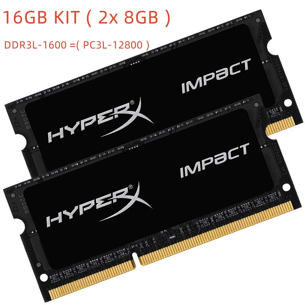 Impact DDR3L 8GB 1600MHz 16GB (2x 8GB) PC3L-12800S Laptop Memory RAM 123567