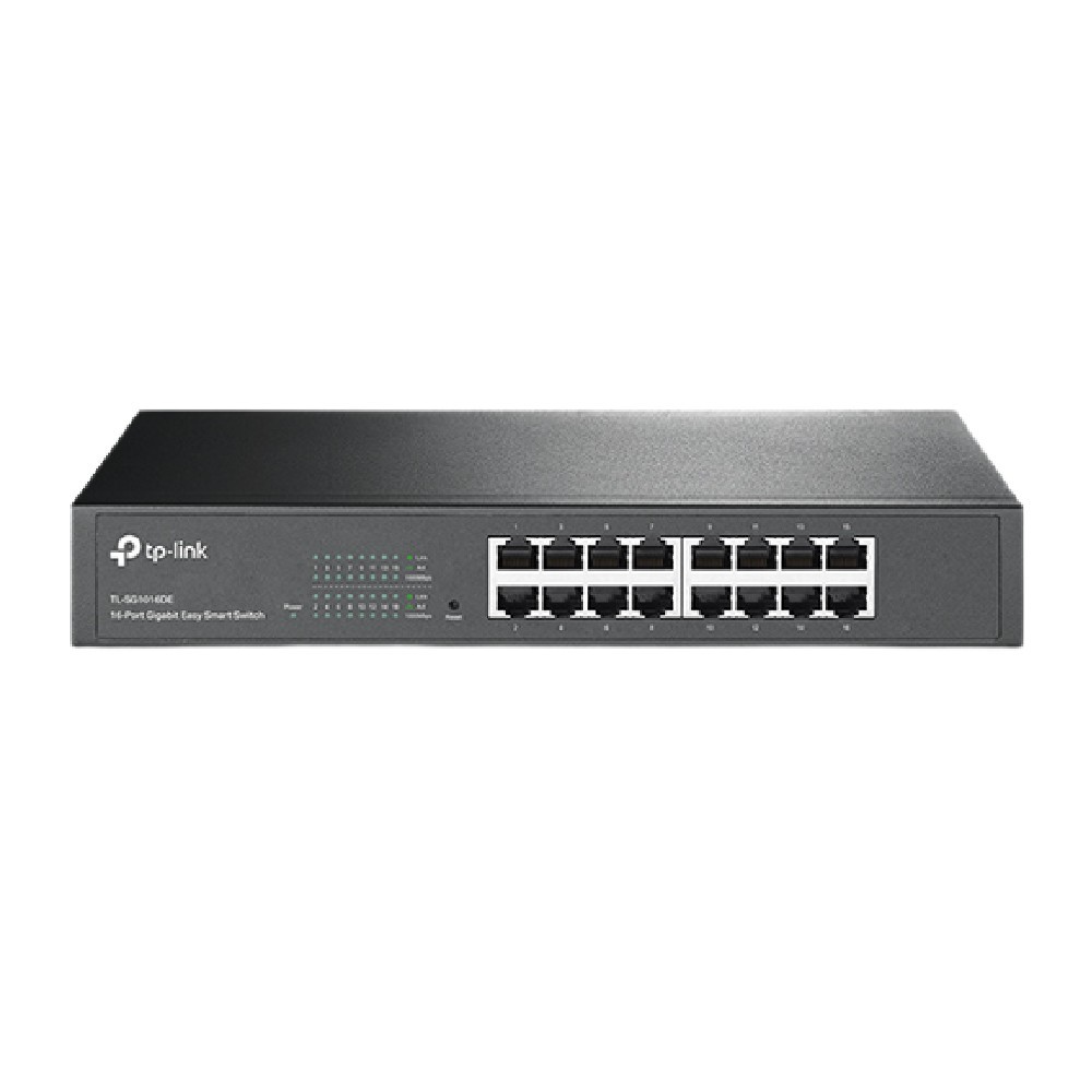 TP-Link TL-SG1016DE 16-Port Gigabit Easy Smart Managed Switch VLAN QoS Rackmount