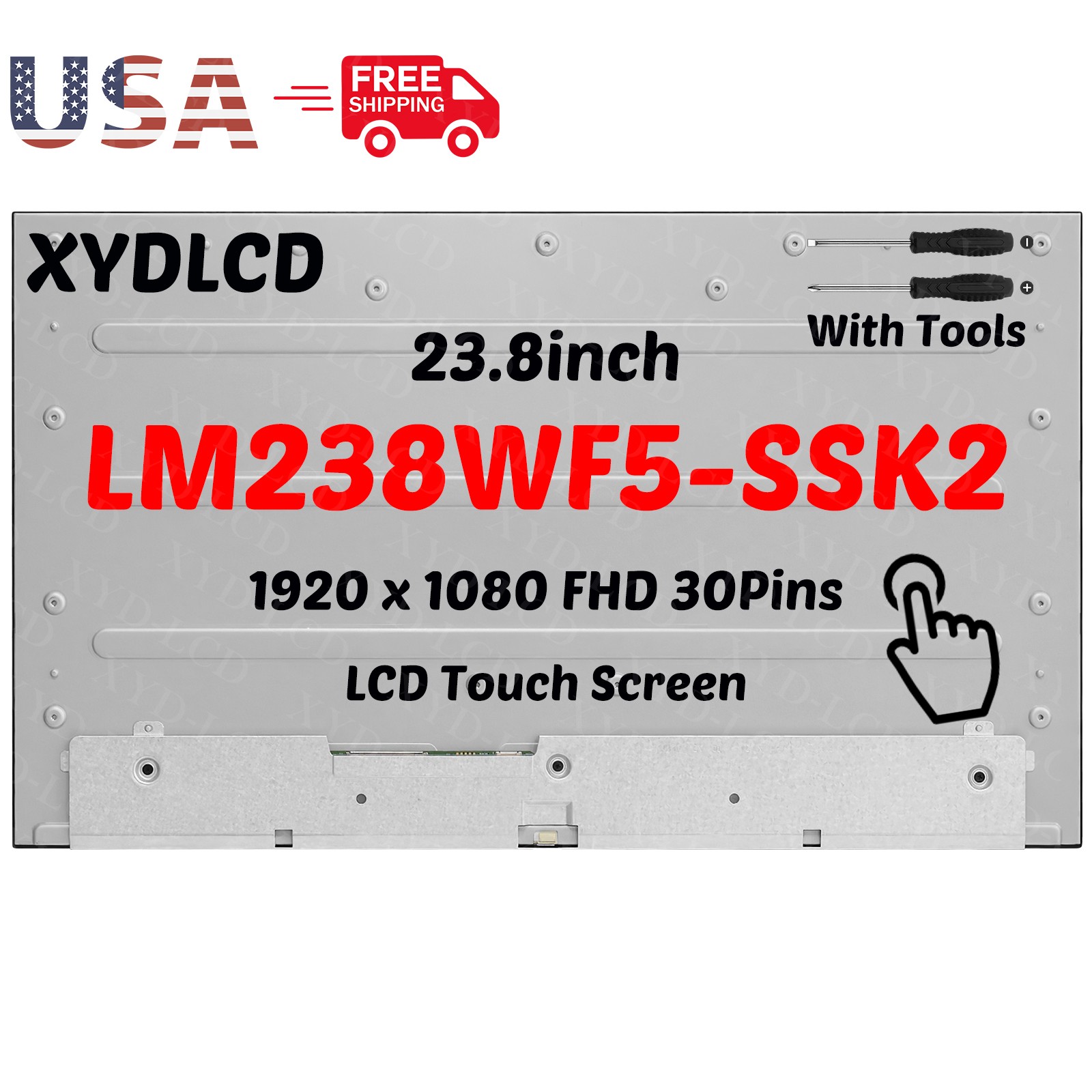 23.8in for HP 24-CR1000T 24-CR2000T All-in-One LCD Screen Display Replacement A+