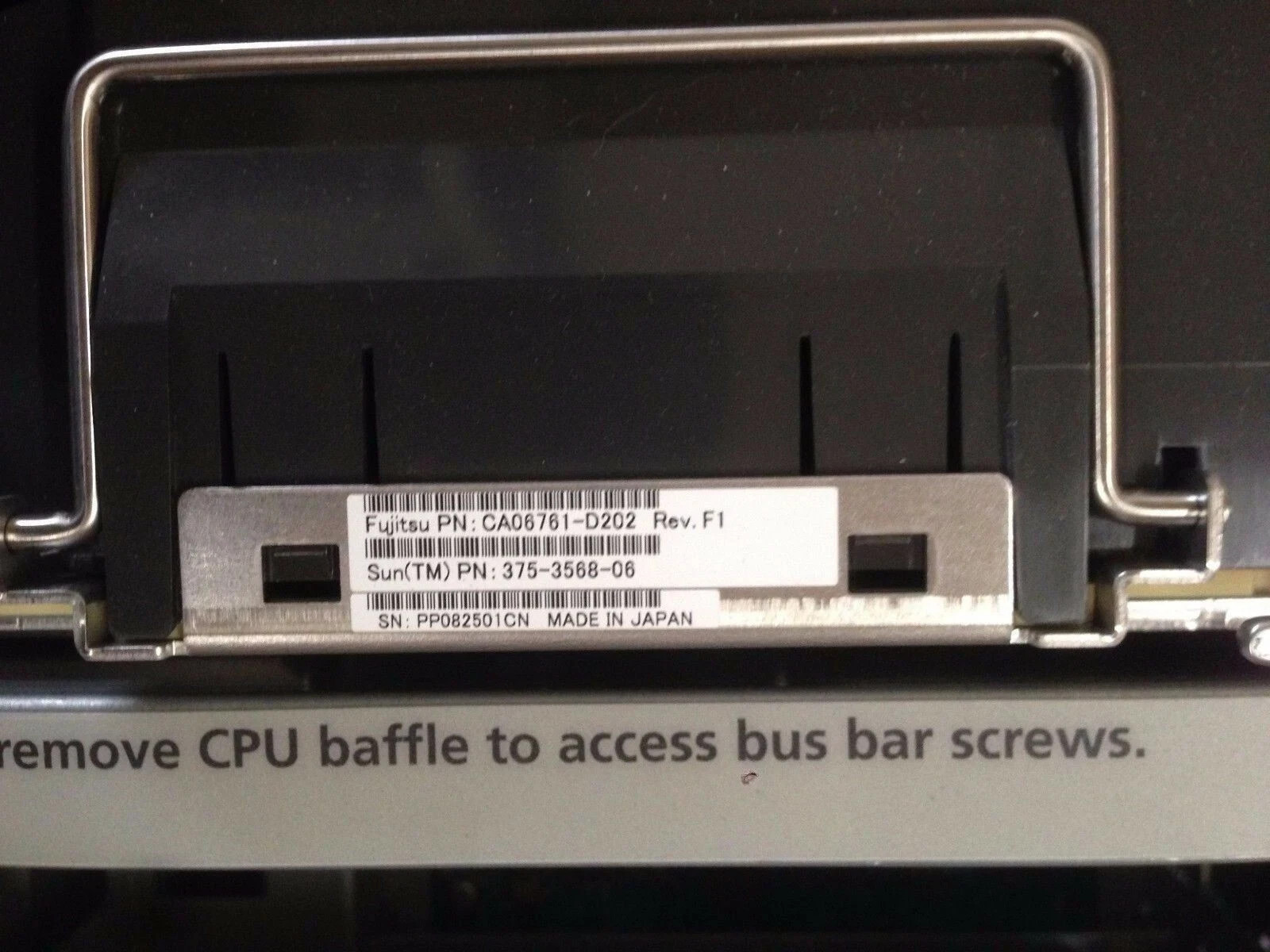 Sun 375-3568 2 × SPARC64 VII 2.4GHz CPU Module Enterprise M4000 SELX1B1Z