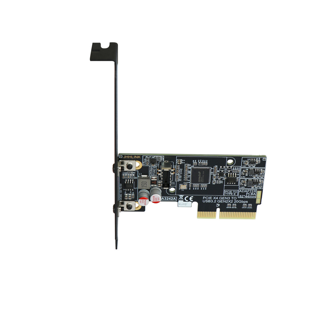 PCIe 3.0 X4 to USB 3.2 Gen2x2 20Gbps ASM3242 Type-E Adapter Card for PC A3242A