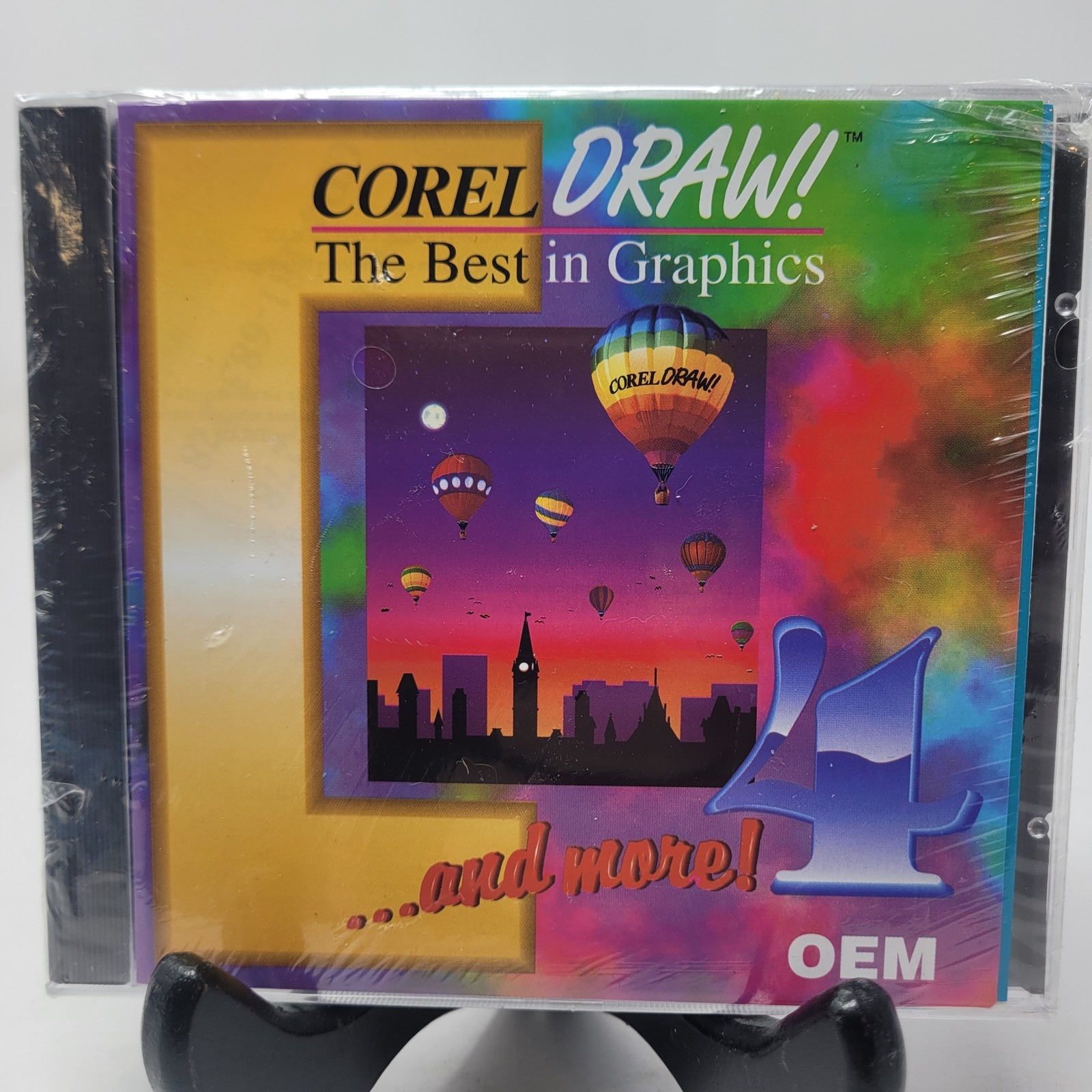 Corel DRAW 4 OEM Graphics Software CD-ROM New Sealed Vintage Made in Ireland