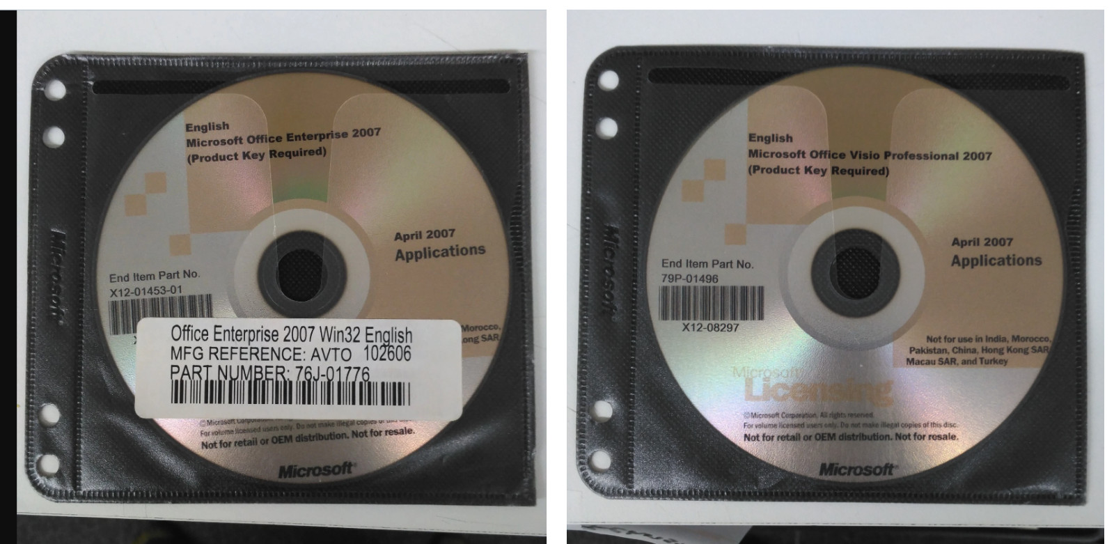 Office 2007 Enterprise 10 Pc's + Visio 2007 Windows 11 and 10