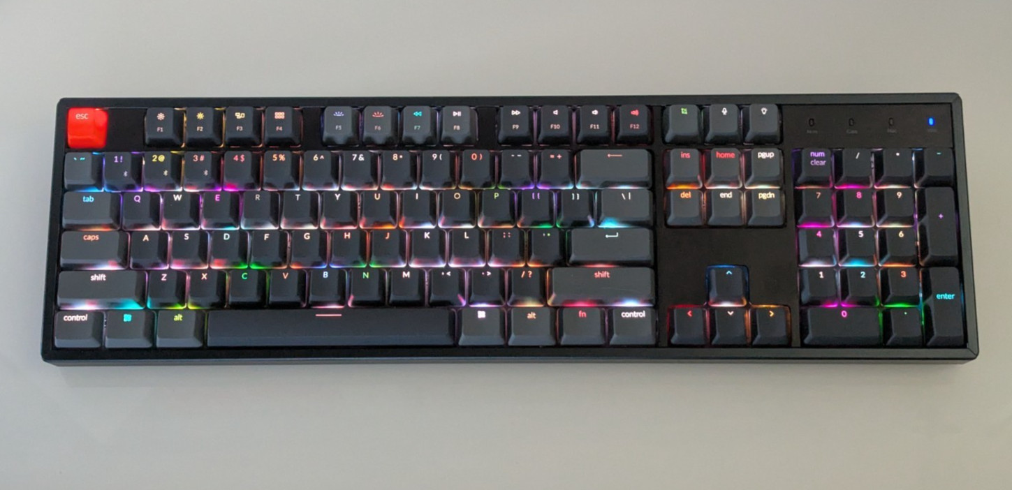 Keychron K10-C1 Pro wireless aluminum frame mechanical KEYBOARD red switches RGB