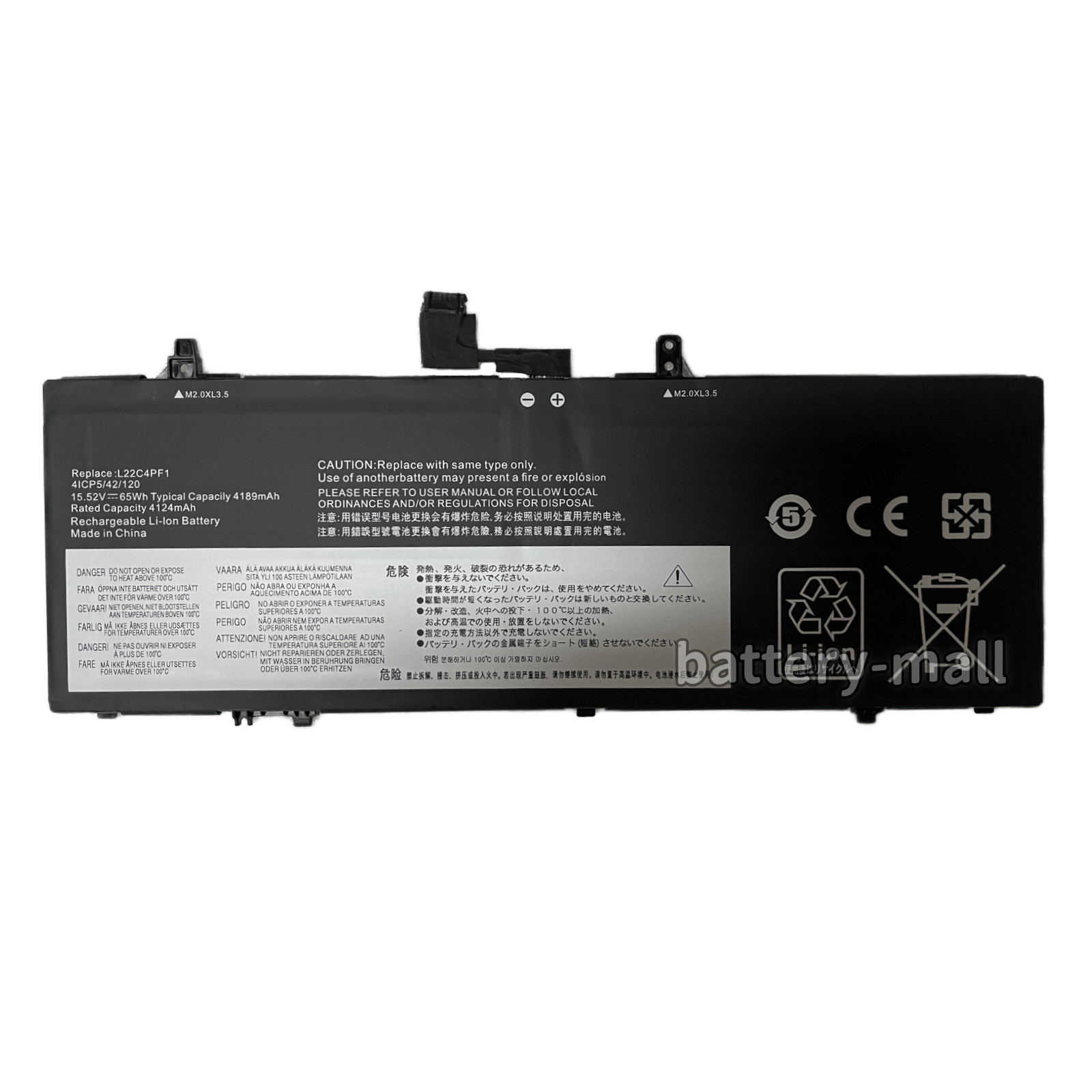 New OEM L22C4PF1 L22D4PF1 L22M4PF1 Battery for Lenovo Yoga Slim 6-14APU8 14IAP8