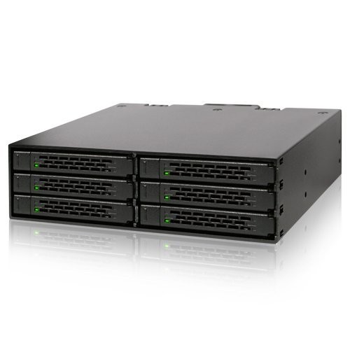 Icy Dock MB996SP-6SB 6 in 1 SATA Hot Swap Backplane RAID Cage (mb996sp6sb)