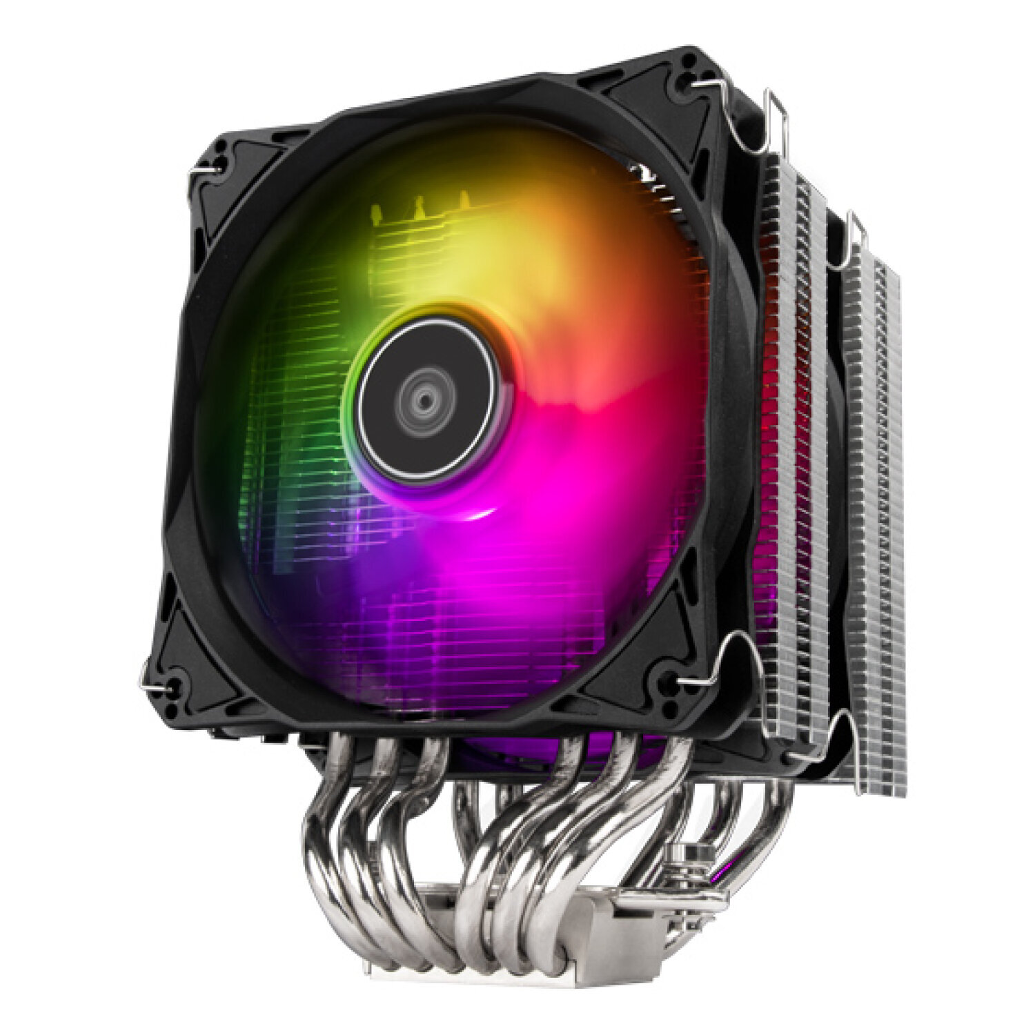 SilverStone HYD120W-ARGB Dual Tower CPU Cooler with 6 Heat-Pipes and Dual 120mm