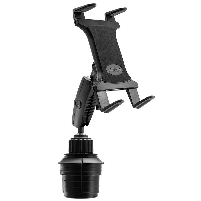 TABRM023-S Arkon Heavy Duty Cup Holder Mount for Apple iPad Samsung LG Tablet
