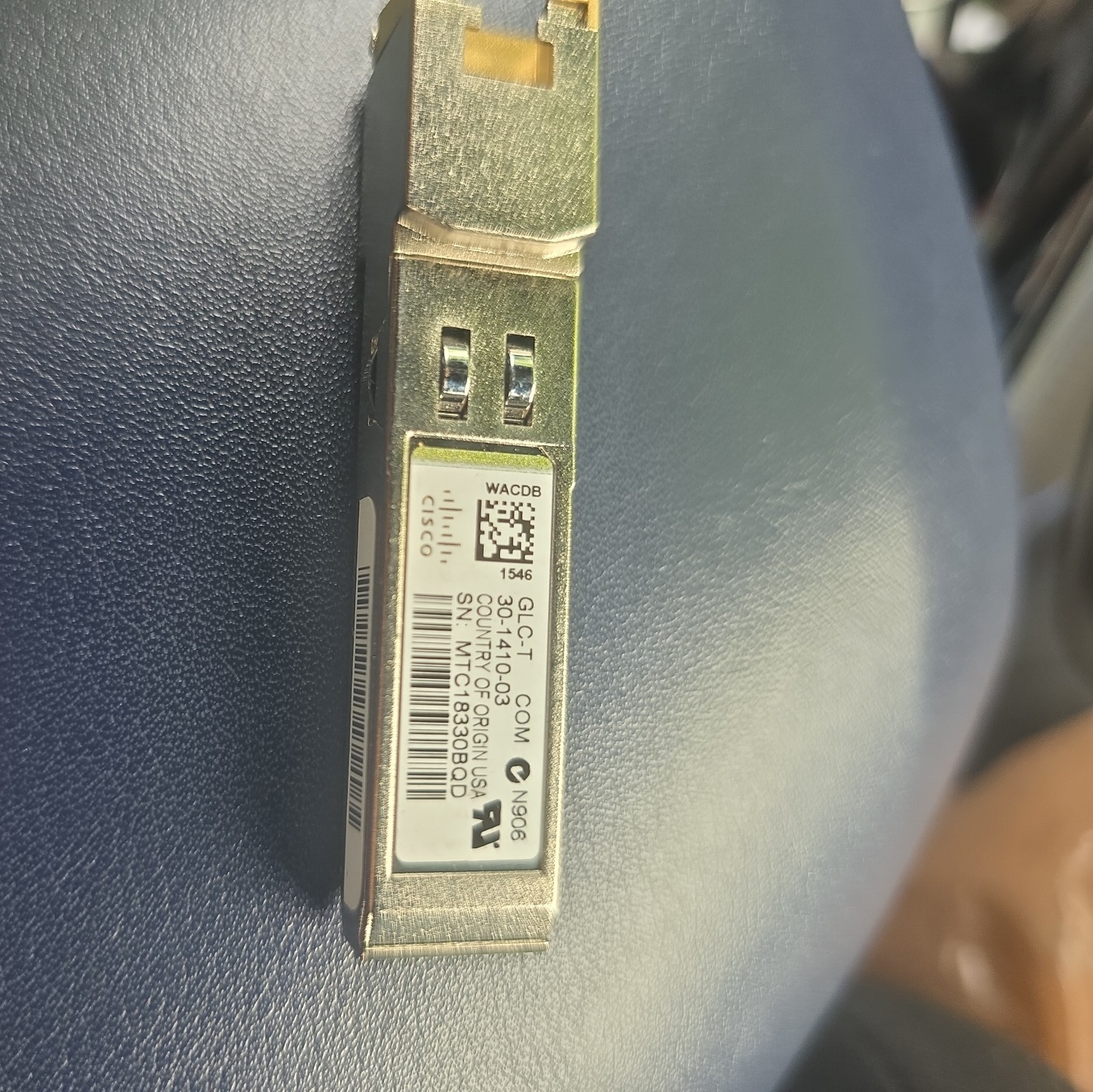 ONE CISCO GLC-T 1000BASE-T SFP+ RJ-45 30-1410-03 GBIC TRANSCEIVER ORIGIN USA