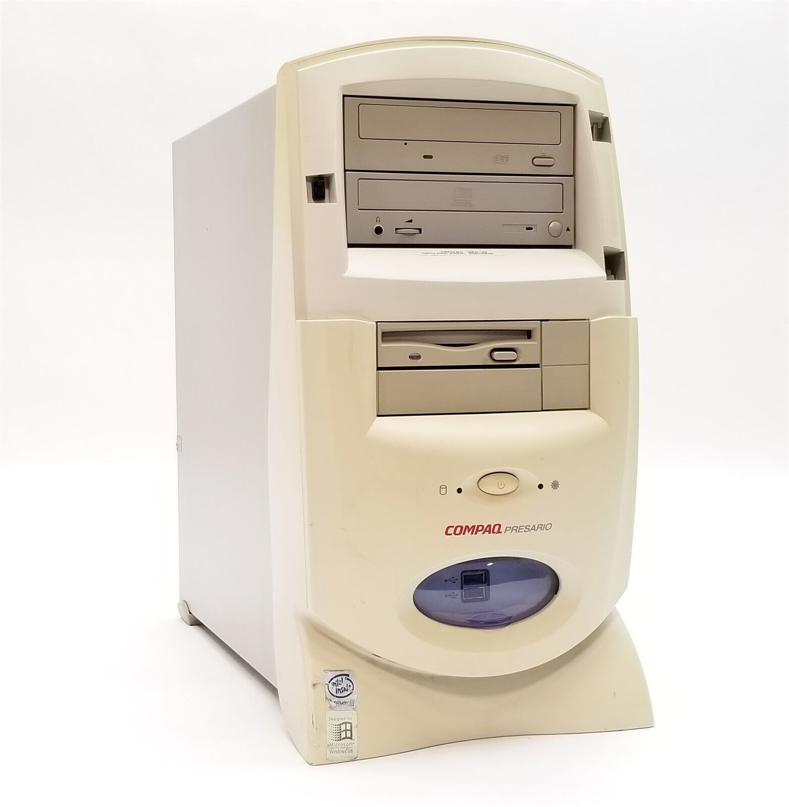 Vintage Compaq Presario CM0900 Tower Pentium III 550MHz 128MB *NO HDD* Retro PC