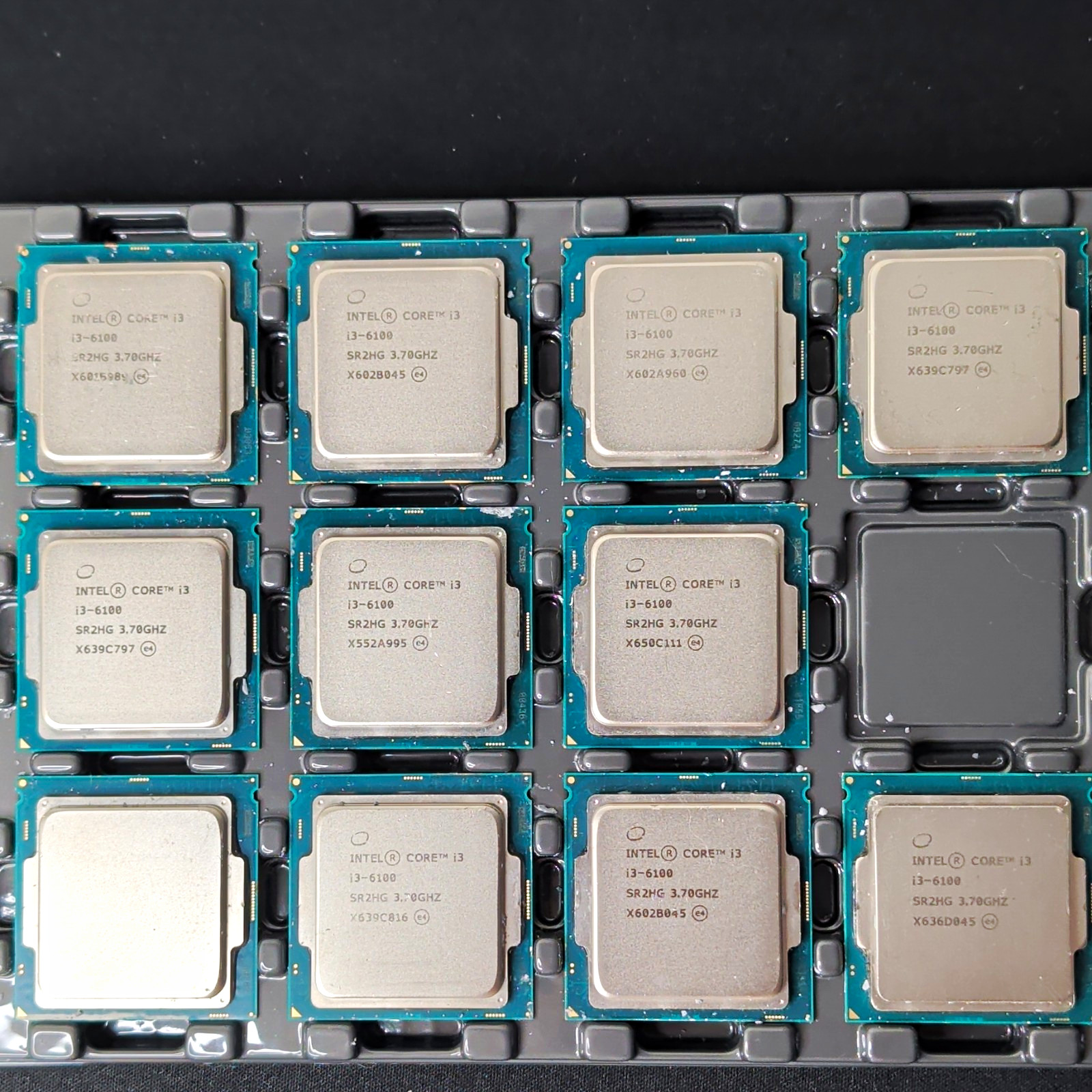 LOT OF 20 Intel Core i3-6100 3.70GHz 2-Core LGA1151 CPU Processor Lot SR2HG