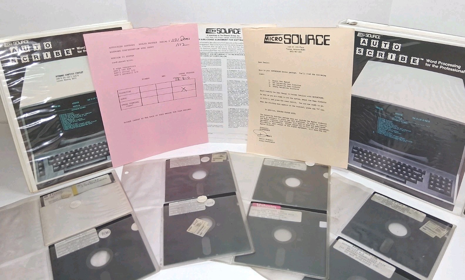 Vintage North Star Horizon AutoScribe CP/M Software Archive 5.25 Hard Sector 