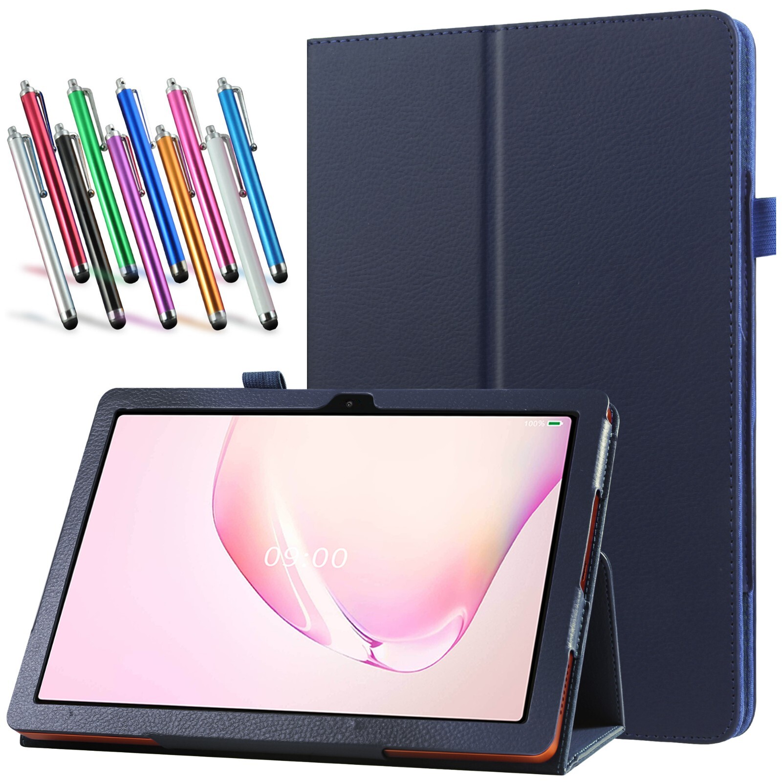 Folding Stand Case for 10 inch / 10.1 inch Android 14 / Android 13 Tablet Cover