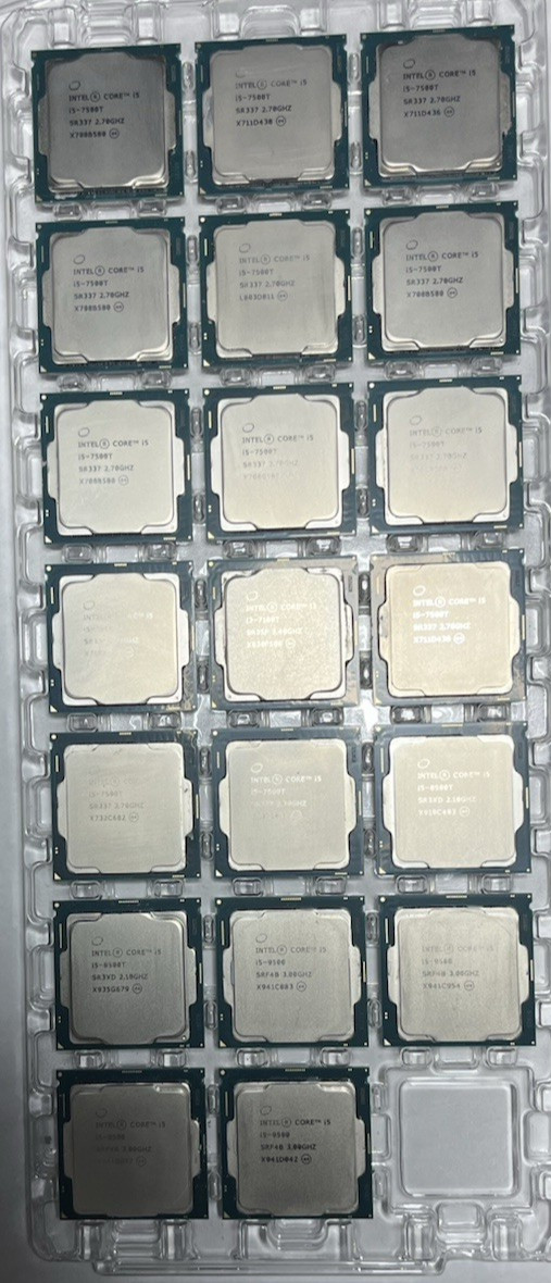 LOT OF 30 Mixed Intel Core i5 6th - 9th Gen CPU Processor LGA1511