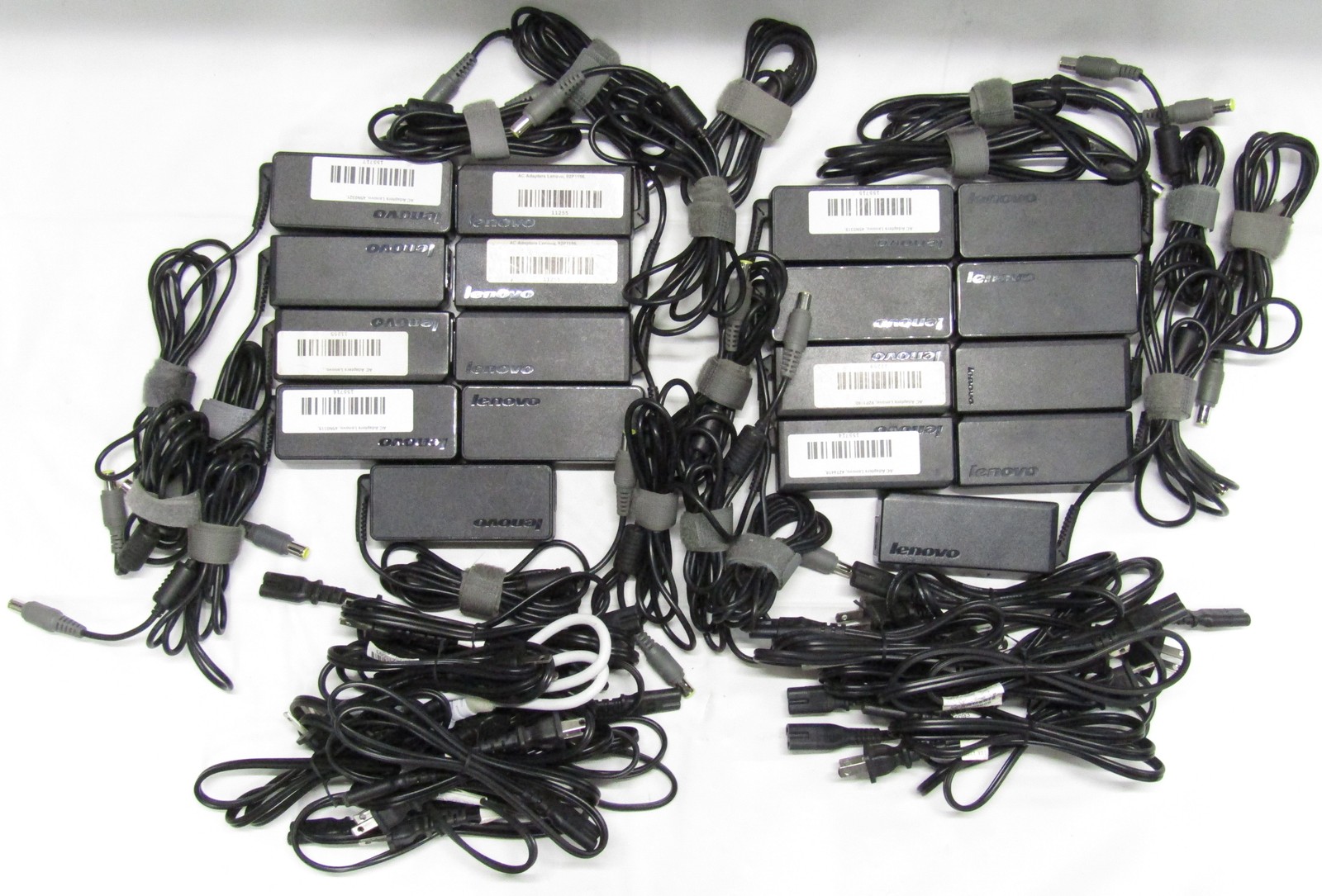 Lot of 18 Genuine OEM Lenovo Mixed Model 65W 20V 3.25A Big Barrel Laptop Charger