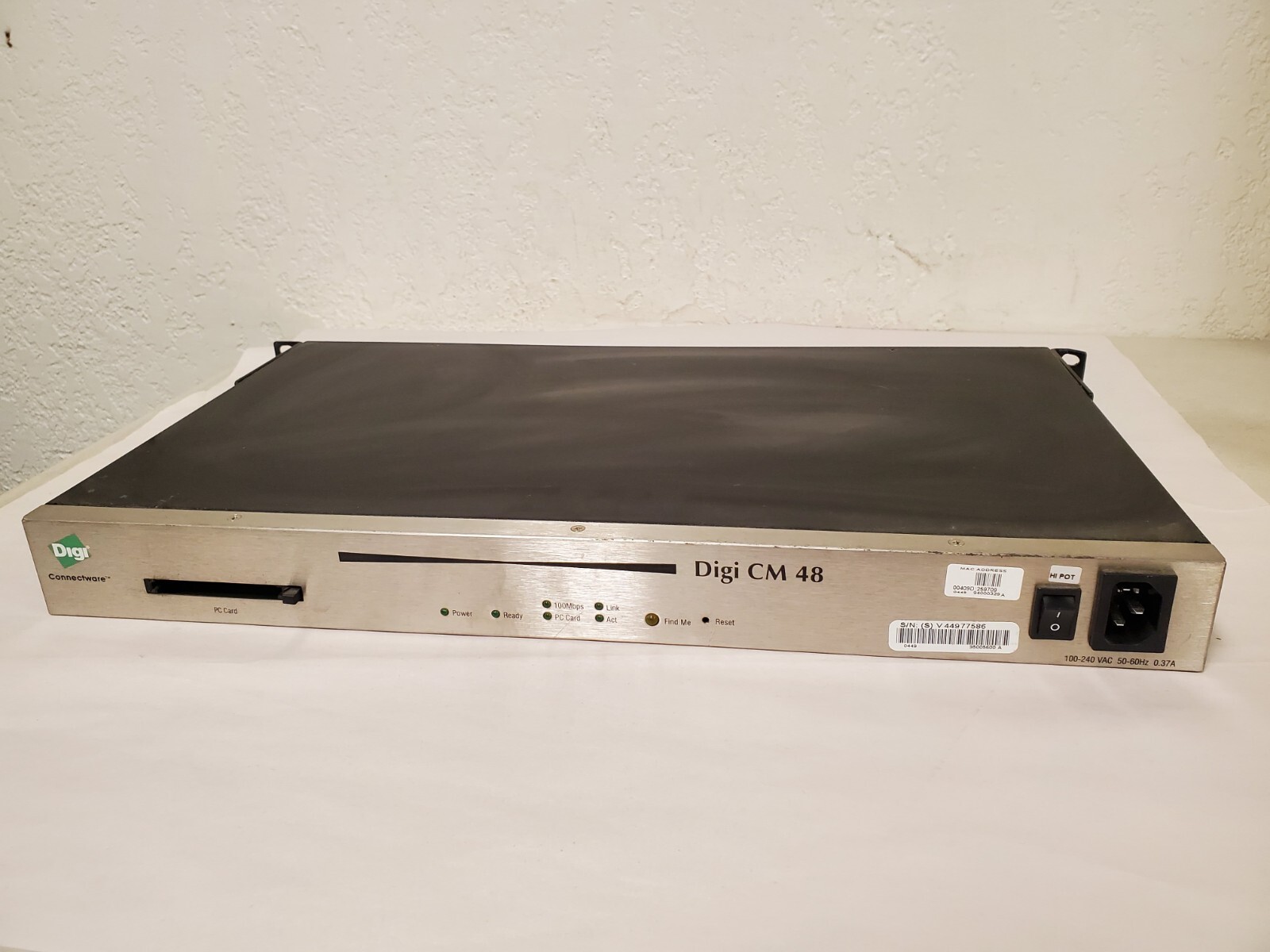 Digi CM48 48 Port RJ45 Serial Console Remote Management Terminal Server Dual PSU