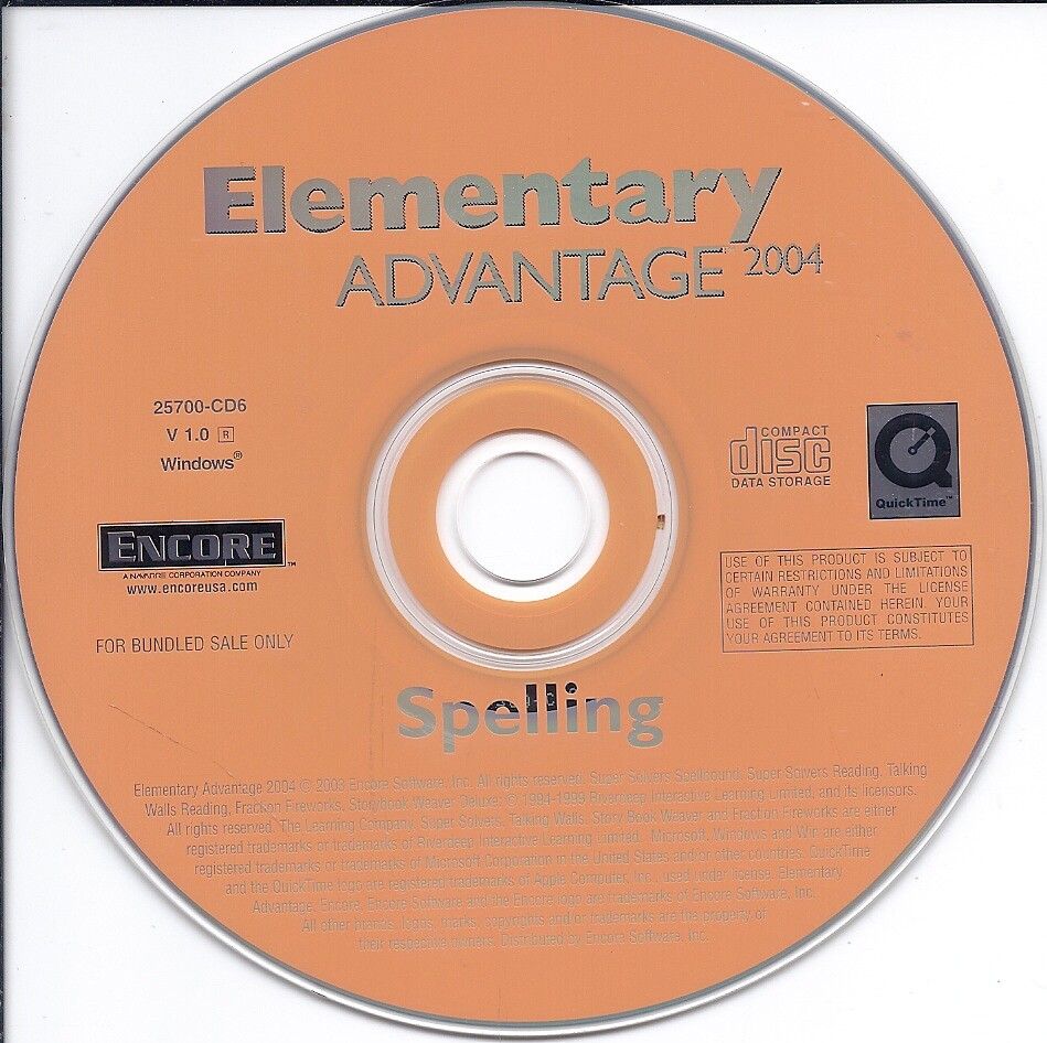 Elementary Advantage 2004 CD - Spelling