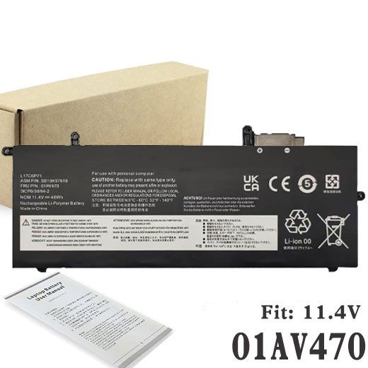 01AV470 01AV471 L17L6P71 L17M6P71 L17C6P71 Battery For Lenovo ThinkPad X280 48Wh