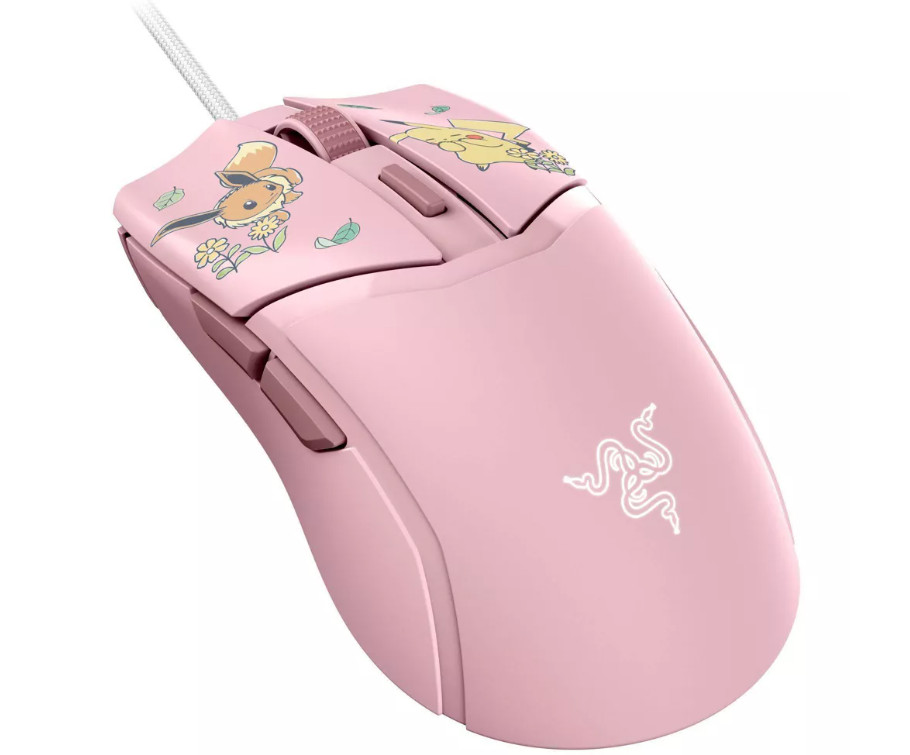 Pokémon RAZER Cobra Eevee & Pikachu Theme Wired Gaming Mouse New