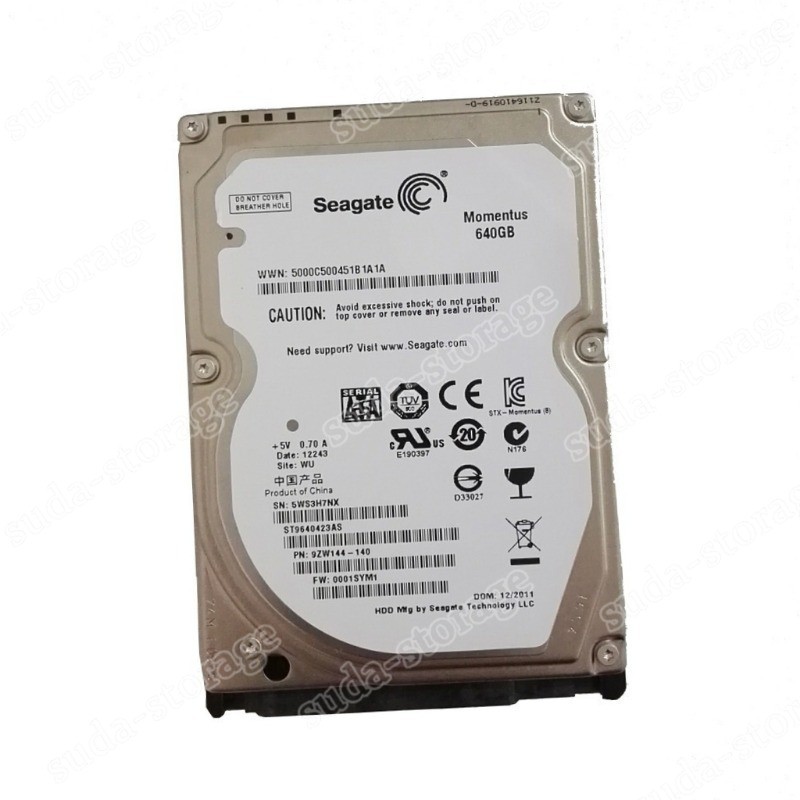 1PCS New Seagate 640GB ST9640423AS 5400RPM 16MB SATA 2.5" Laptop HDD Hard Drive