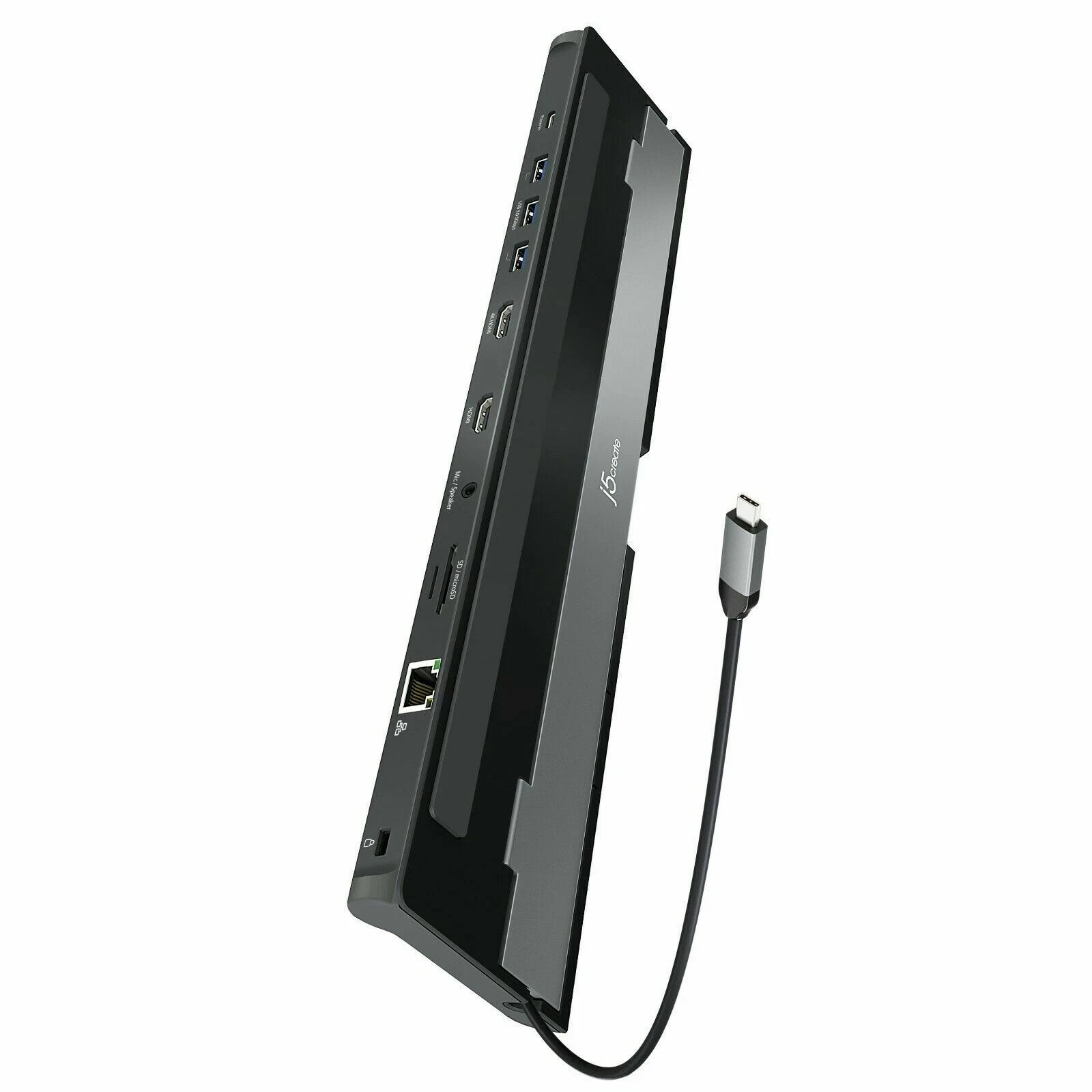 j5create USB-C Dual HDMI Docking Station Color Black
