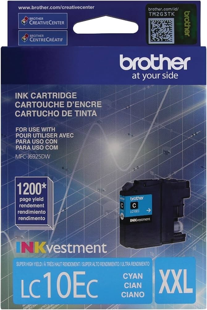 NEW OEM  BROTHER LC10E CYAN Ink Cartridge