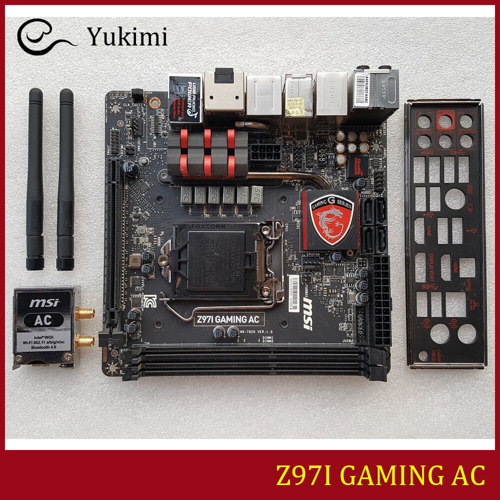 FOR MSI Z97I GAMING AC LGA1150 16GB HDMI Mini-ITX Motherboard