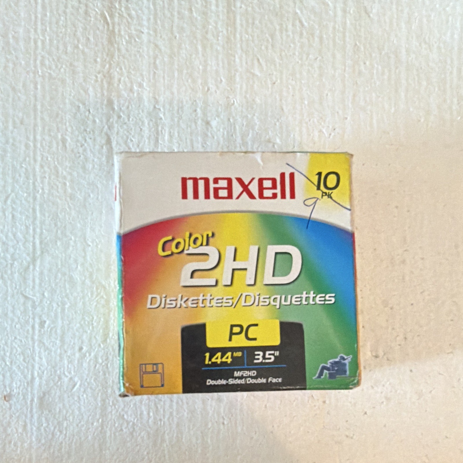 Maxell MF2HD 3.5" 1.44MB 2HD High Density Double-Sided Floppy Disks 10pk