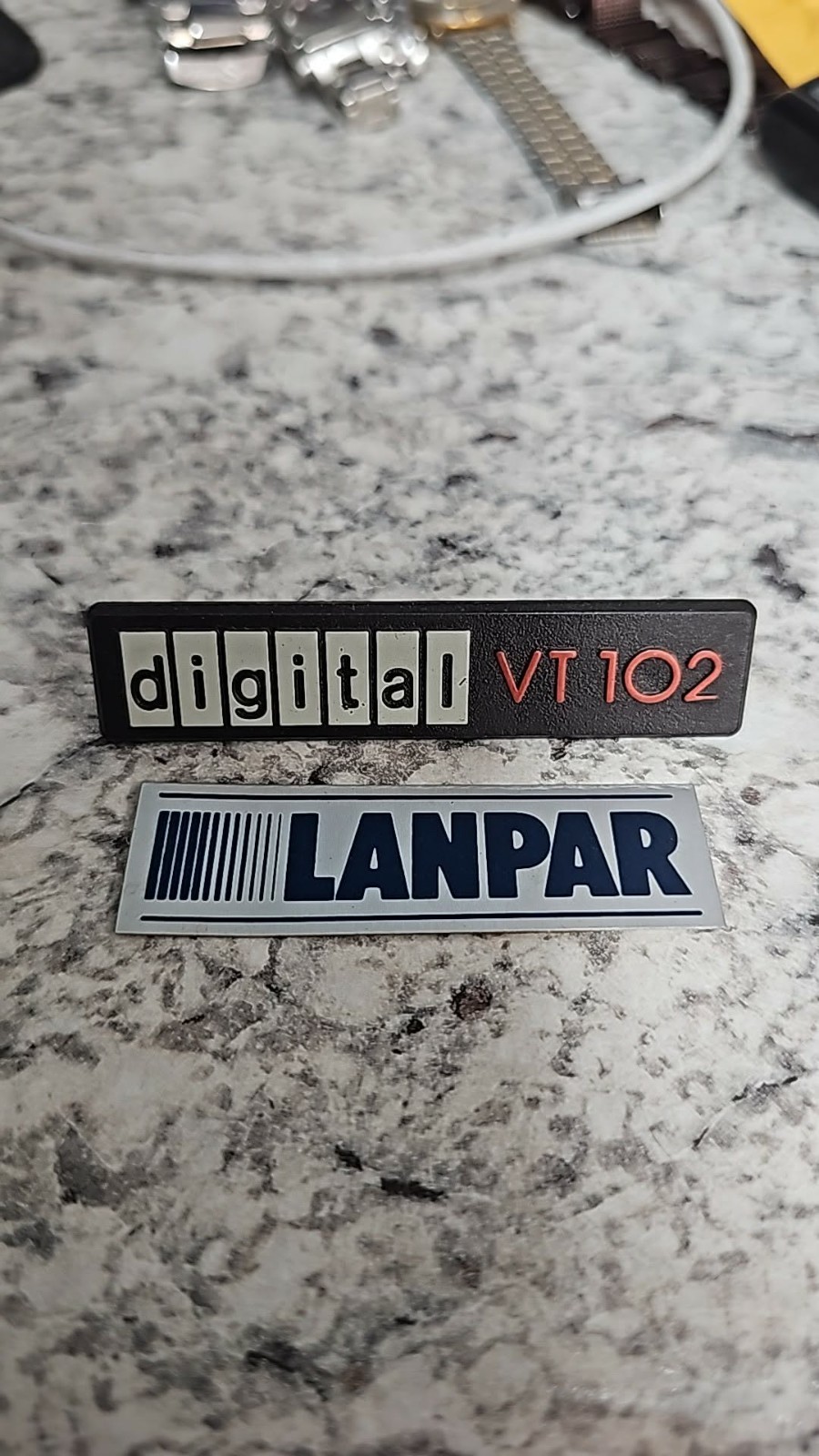 Vintage Retro Clean Digital DEC VT102 & LANPAR Badge Replacements