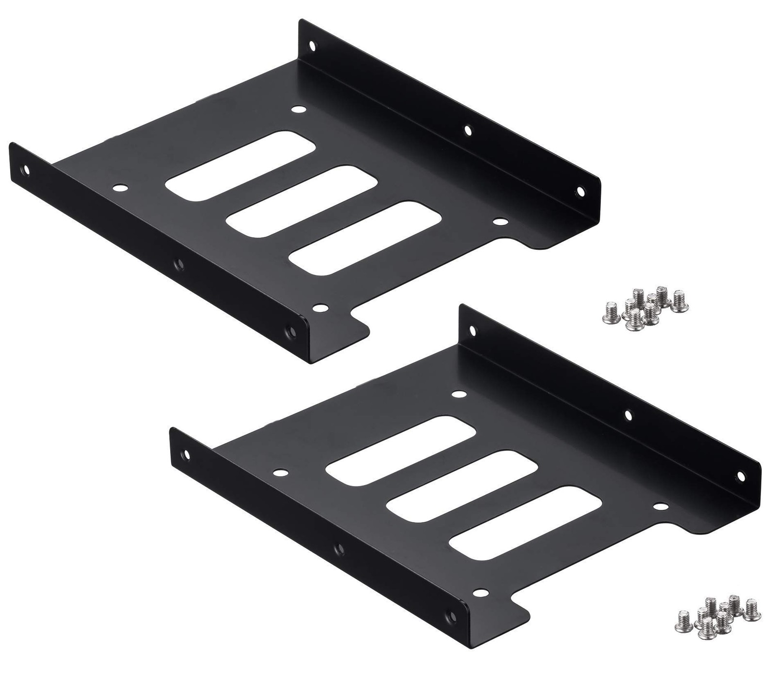 Ruaeoda 2.5 to 3.5 SSD Mounting Bracket 2 Pack, Metal Hard 2 pack, 2 Pack