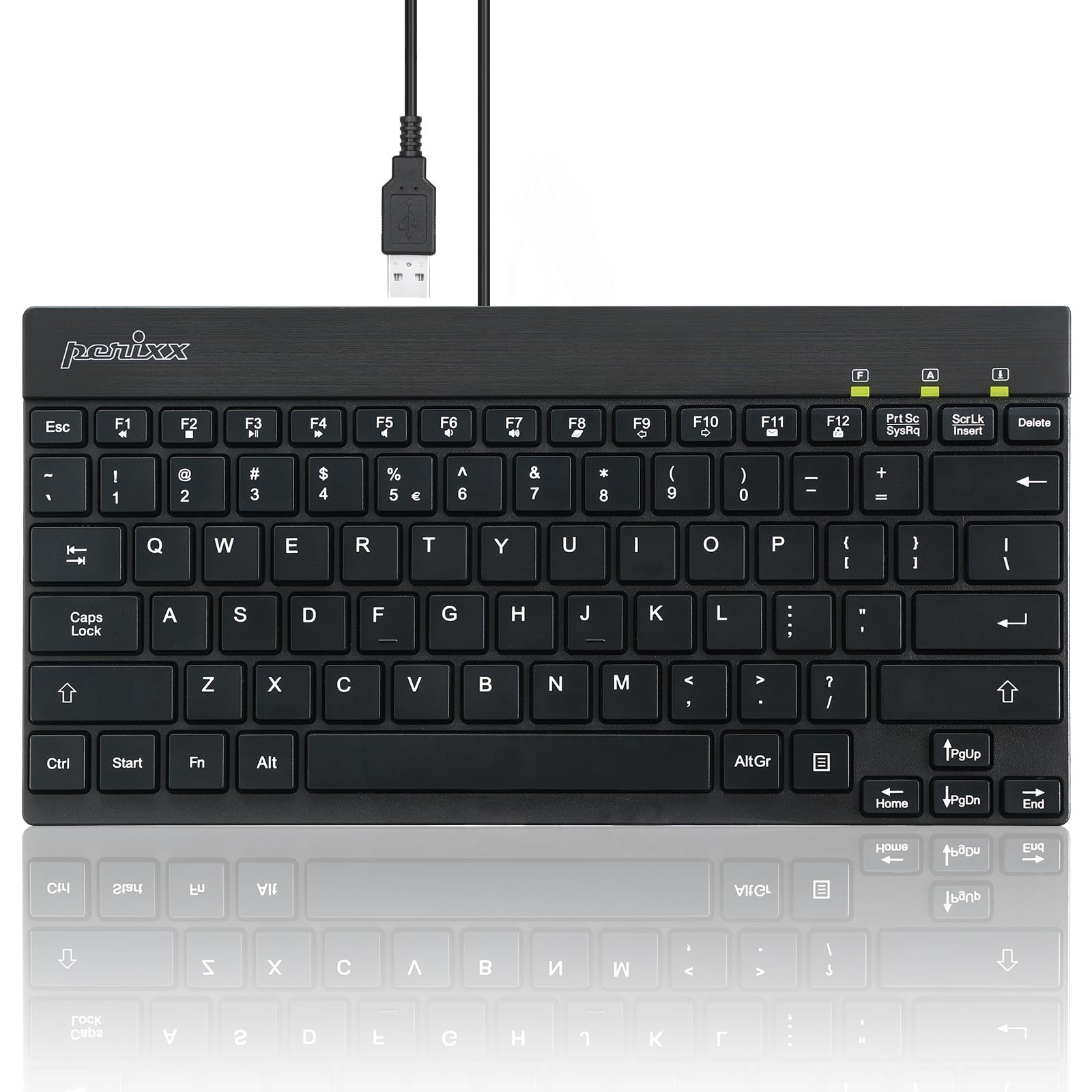 PERIBOARD-426 Wired Mini Low Profile Keyboard (Wired USB), English Layout (11...