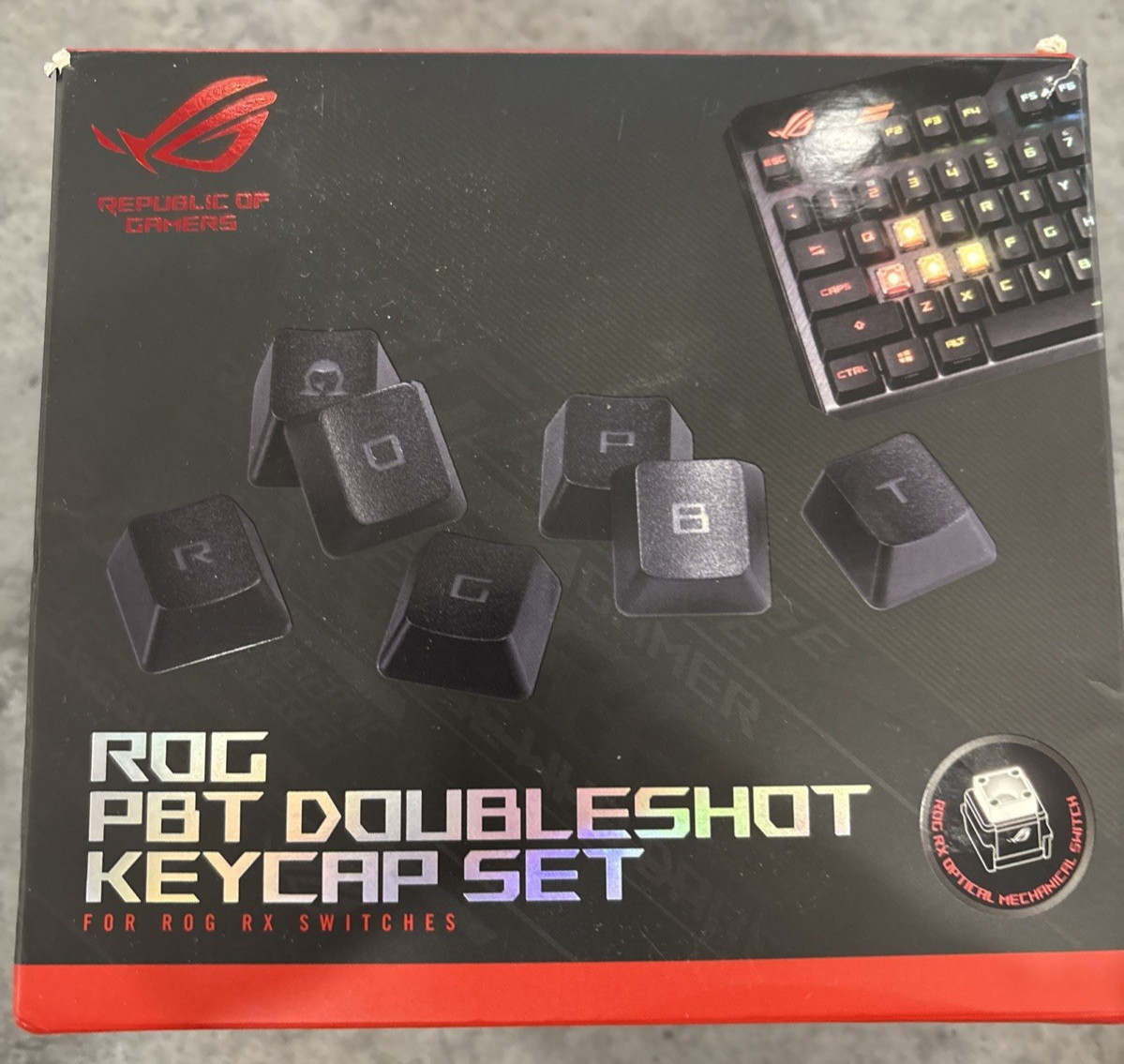 ASUS ROG PBT Doubleshot Keycap Set