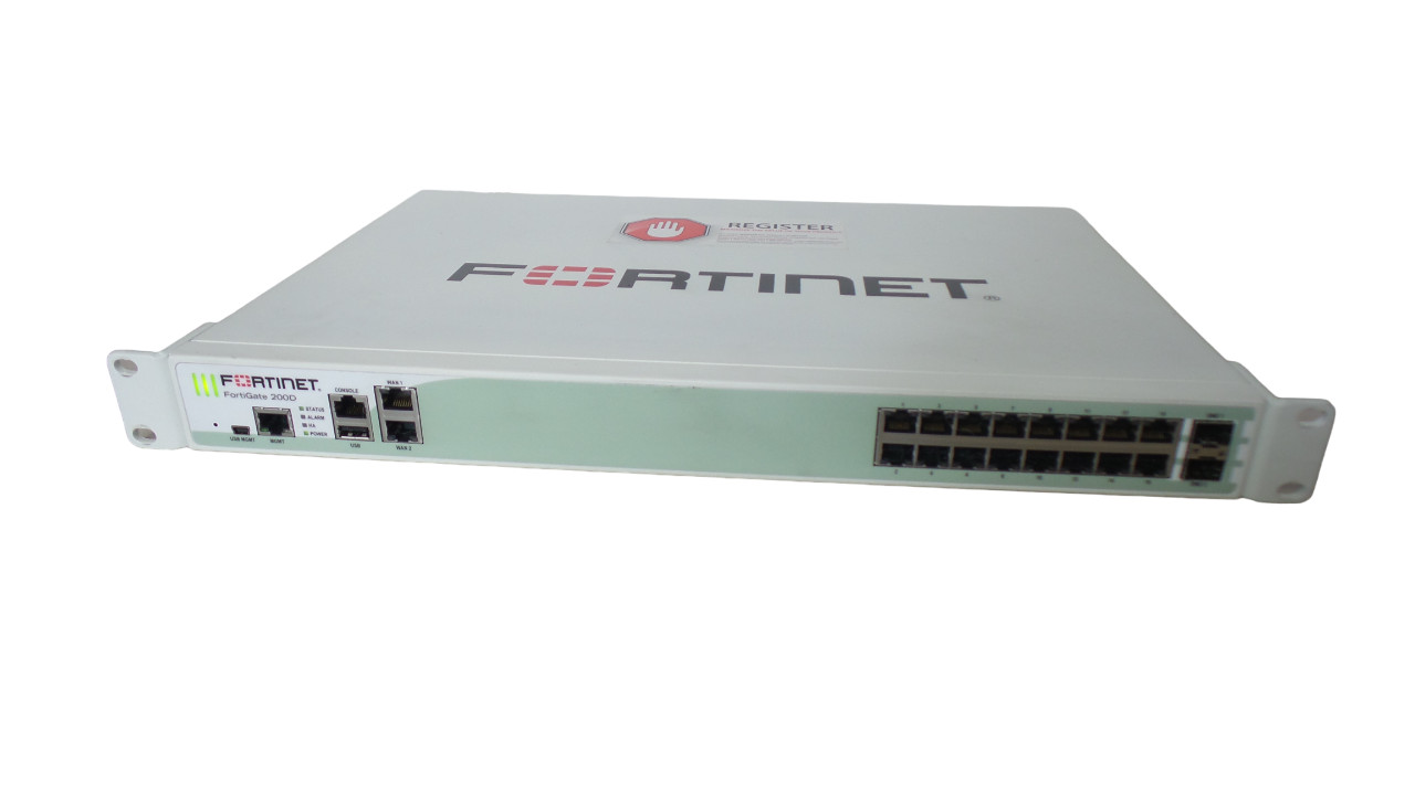Fortinet Fortigate FG-200D 16-Port Security Appliance Firewall - 