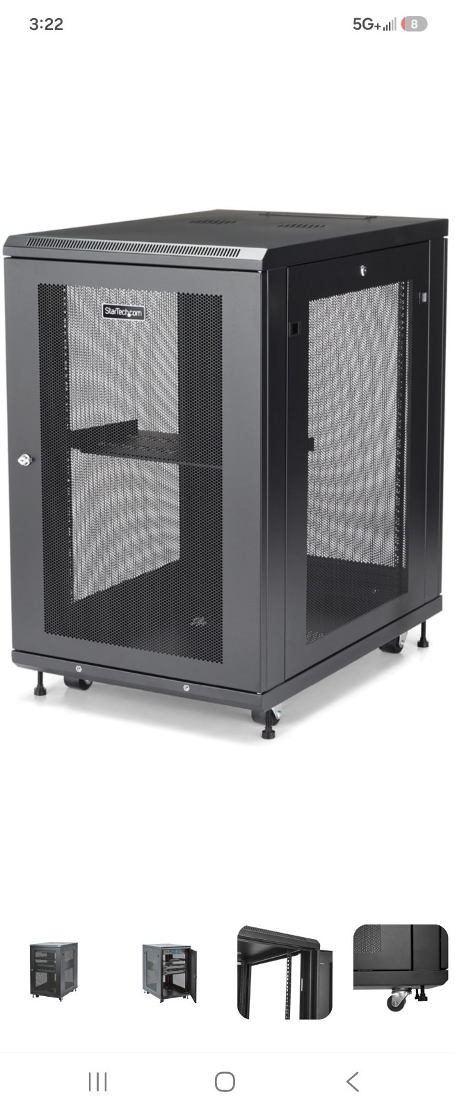 StarTech RK1833BKM StarTech.com Server Rack Cabinet - 18U - 31 in Deep Enclosure