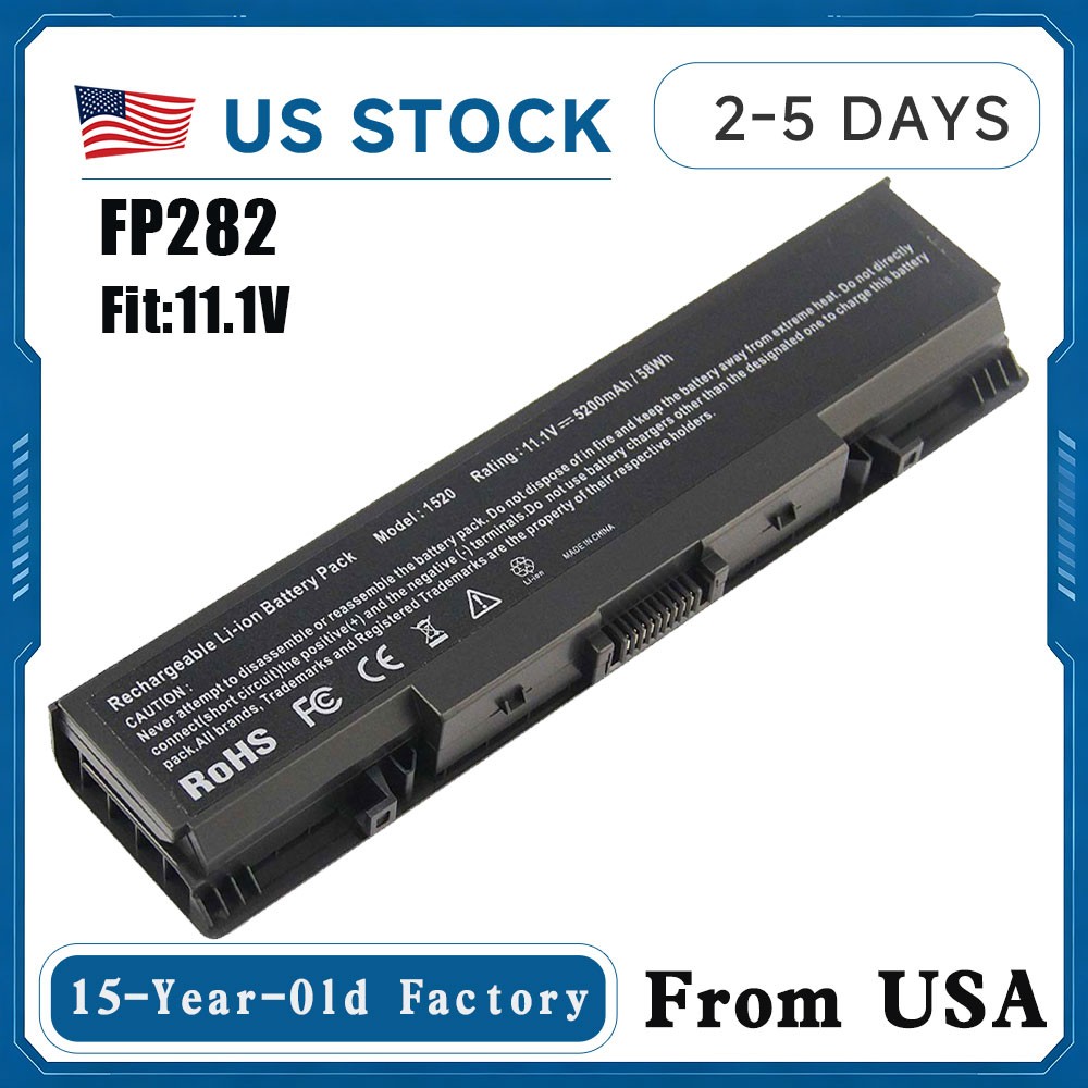 58Wh FP282 GK479 Battery For DELL Inspiron 1520 1521 1720 1721 Vostro 1500 1700