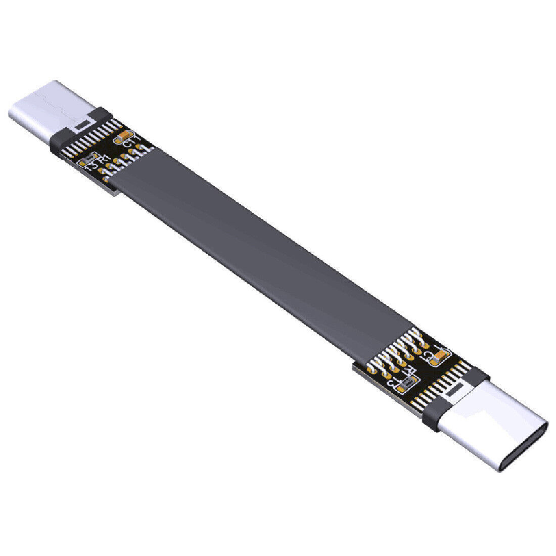 ADT-Link USB 3.1 Type C To Type C Extension Cable Shield FPV Ribbon Flat USB C